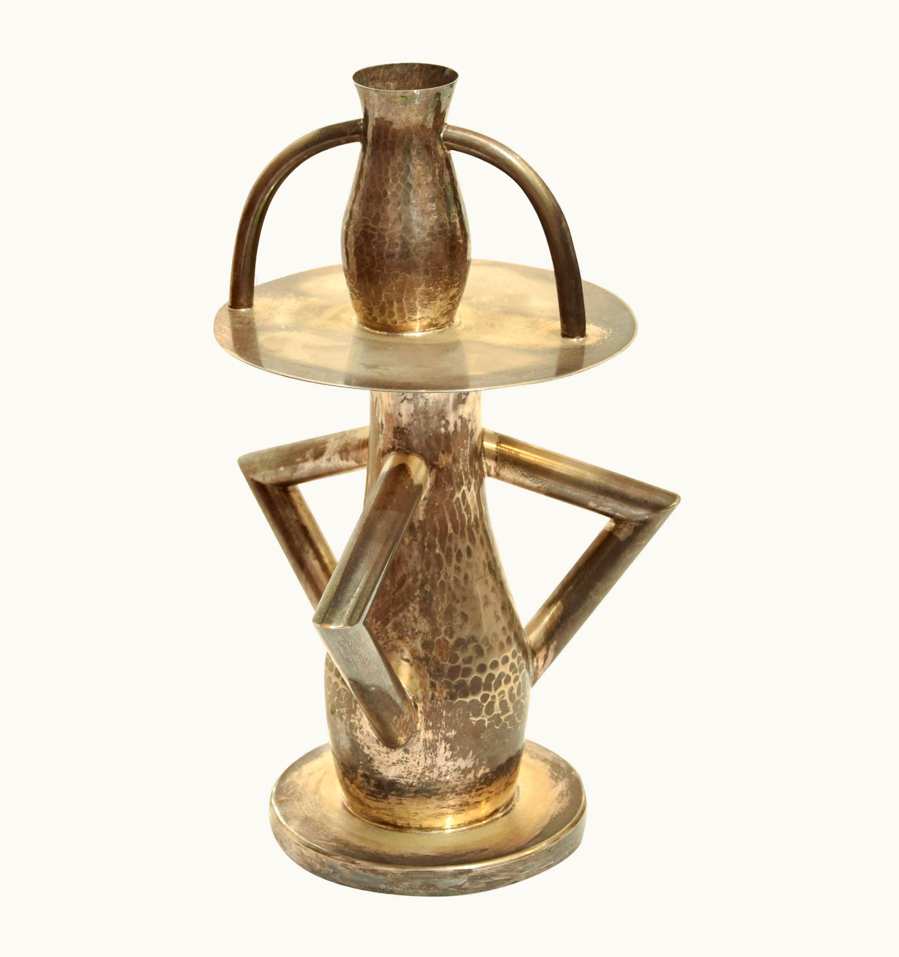 Ettore Sottsass Ettore Sottsass Alaska Silver Candlestick, By Ettore Sottsass, 1981