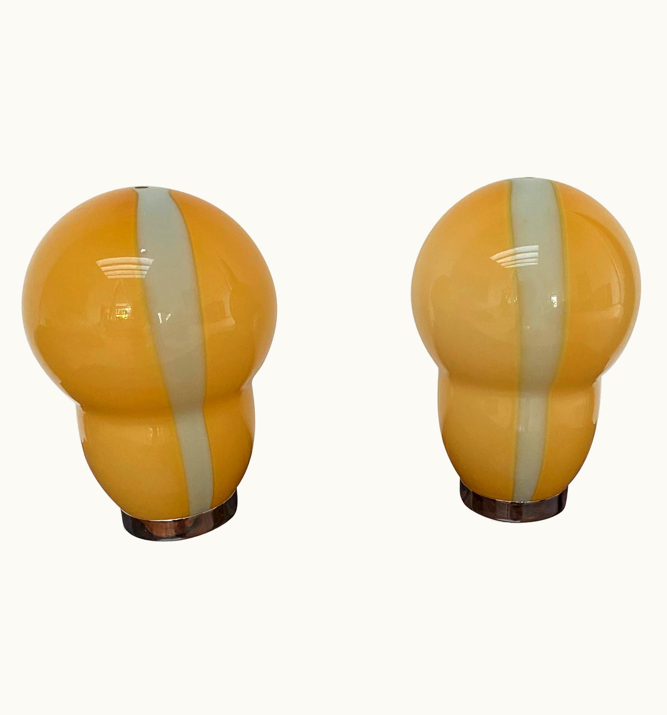 Ettore Sottsass Ettore Sottsass Two Modern Murano Table Lamps By Ettore Sottsass For Venini, Signed Ca. 1994 UZ0190597