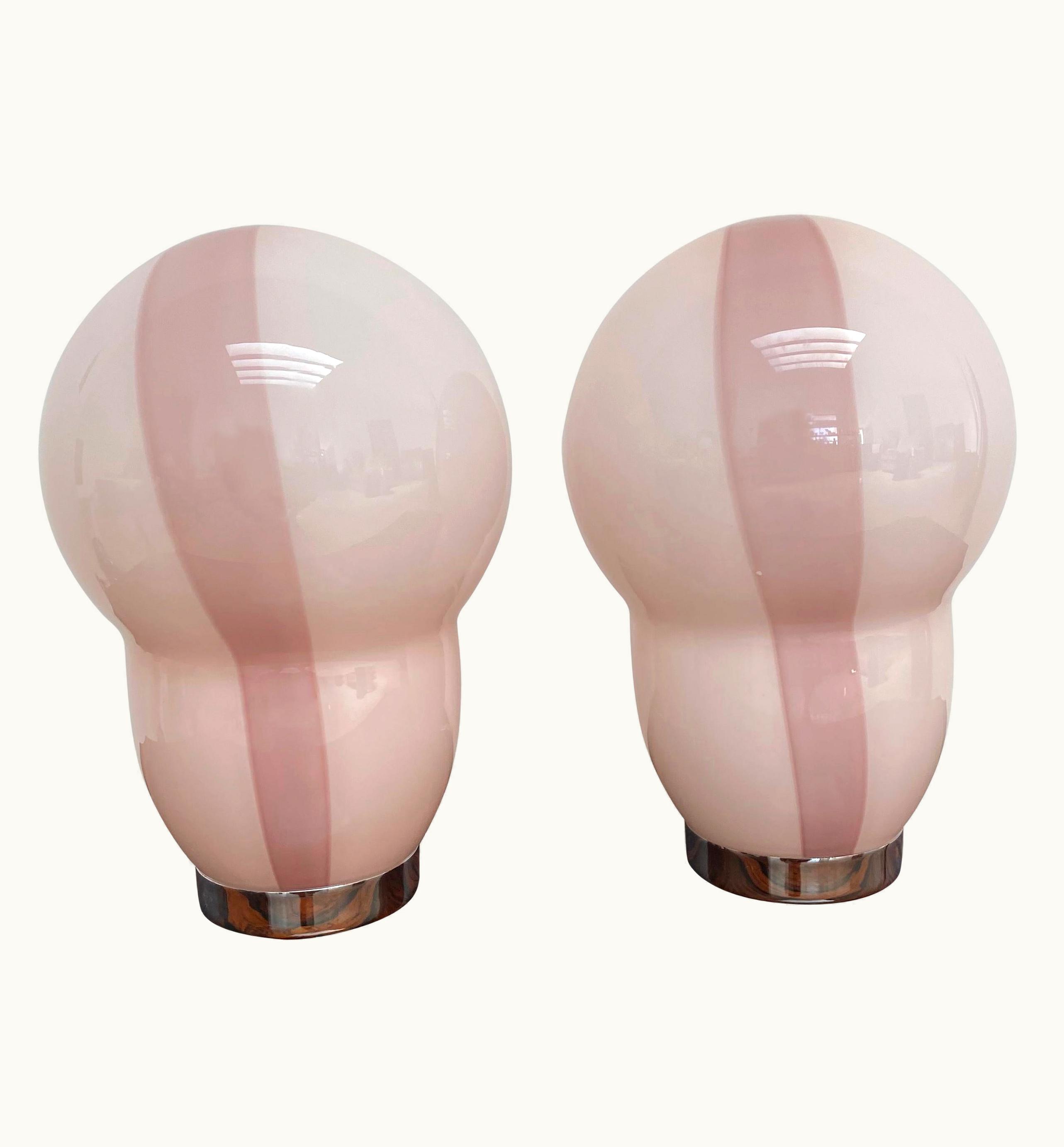 Ettore Sottsass Ettore Sottsass Two Modern Murano Table Lamps By Ettore Sottsass For Venini, Signed Ca. 1994 UZ0190607