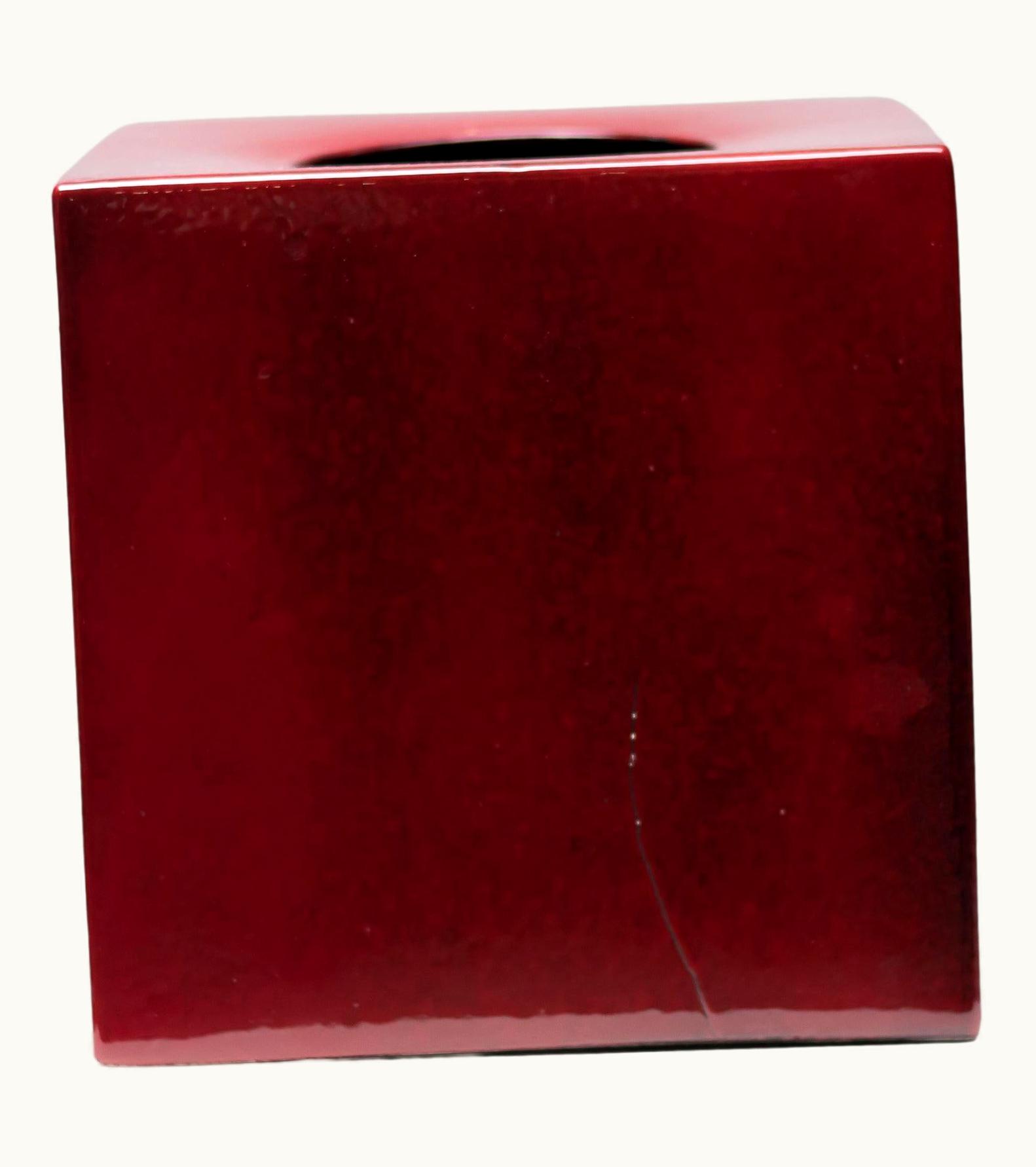 Ettore Sottsass Ettore Sottsass Model 585 Red Vase By Ettore Sottsass, Italy, 1960