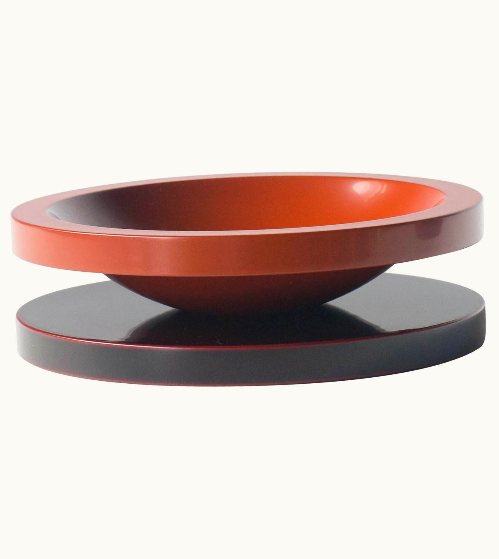 Ettore Sottsass Ettore Sottsass Basilico Big Fruits Tray Ettore Sottsass Japanese Urushi Laquer Model UZ0190626