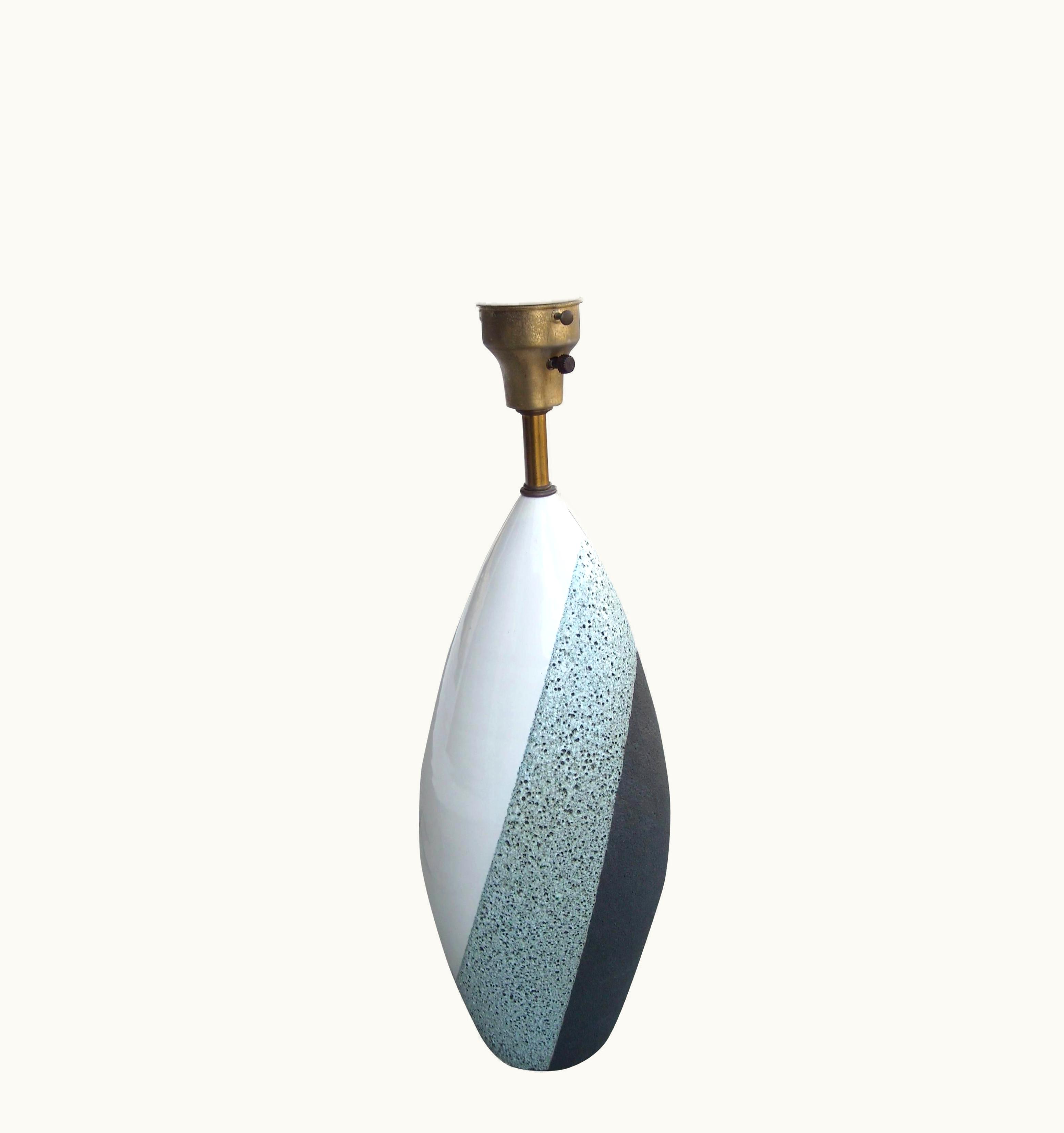 Ettore Sottsass Pair, of Ettore Sottsass Lava Glaze Ceramic Table Lamps For Bitossi