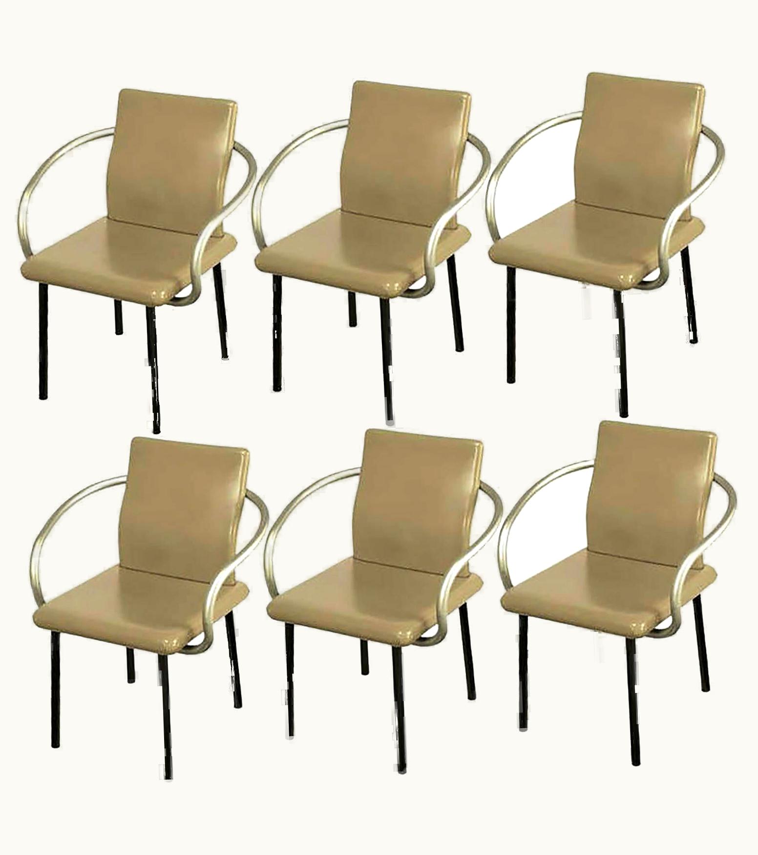 Ettore Sottsass Six Ettore Sottsass Mandarin Chairs For Knoll