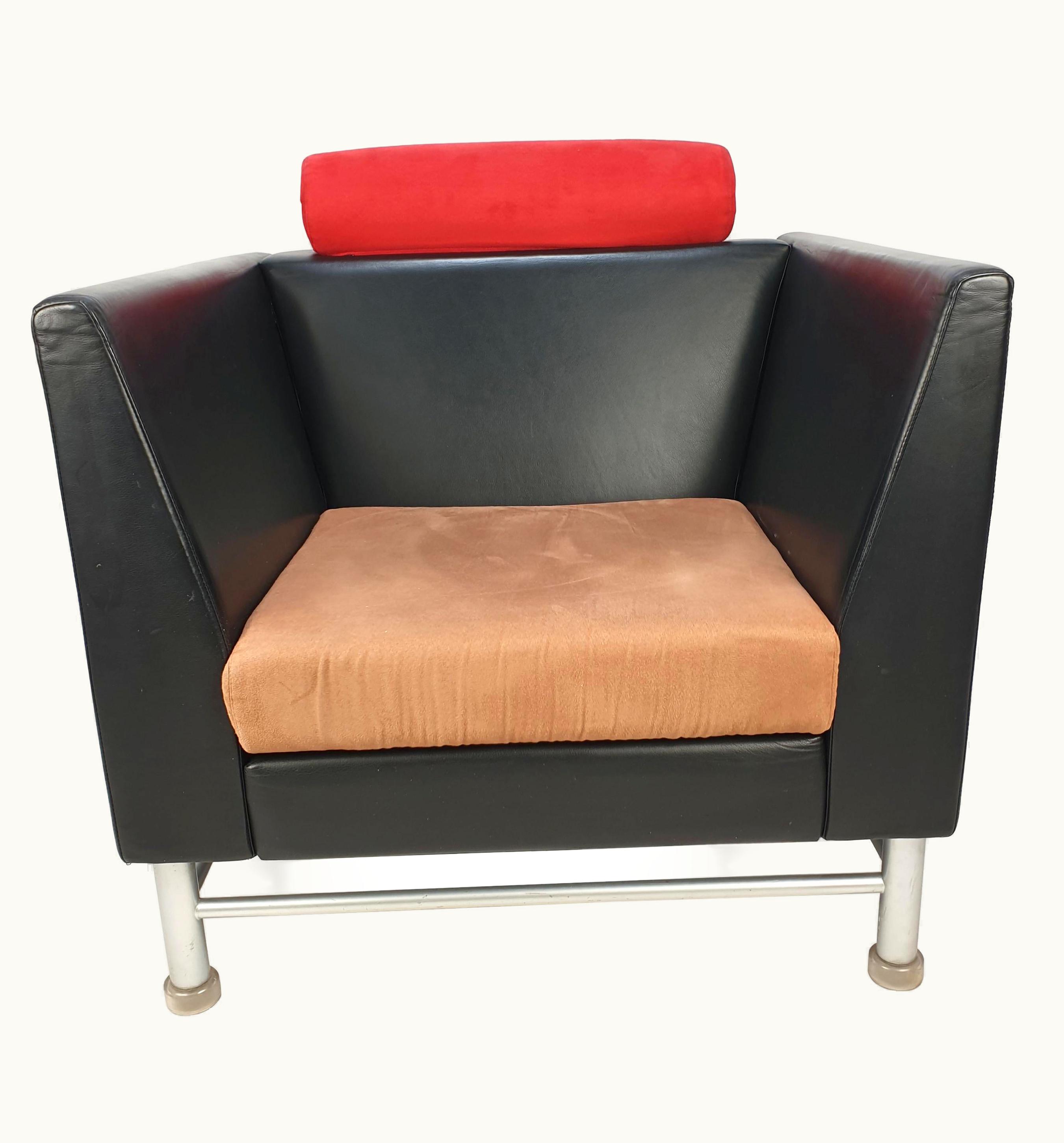 Ettore Sottsass Ettore Sottsass East Side Lounge Chair By Ettore Sottsass For Knoll, Italy, 1980's