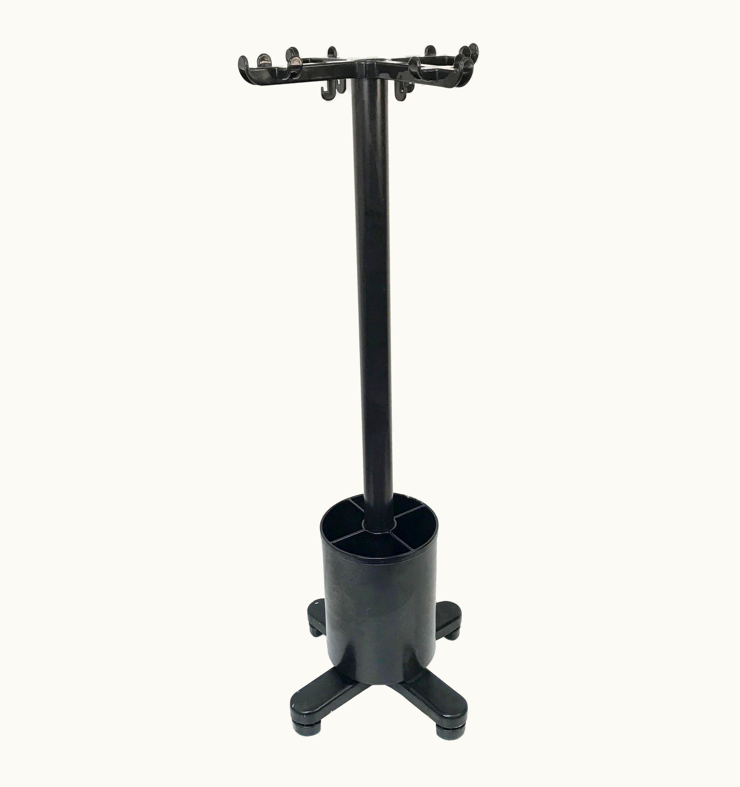 Ettore Sottsass Coat Rack With Umbrella Stand By Ettore Sottsass For Olivetti, 1970s, Italy