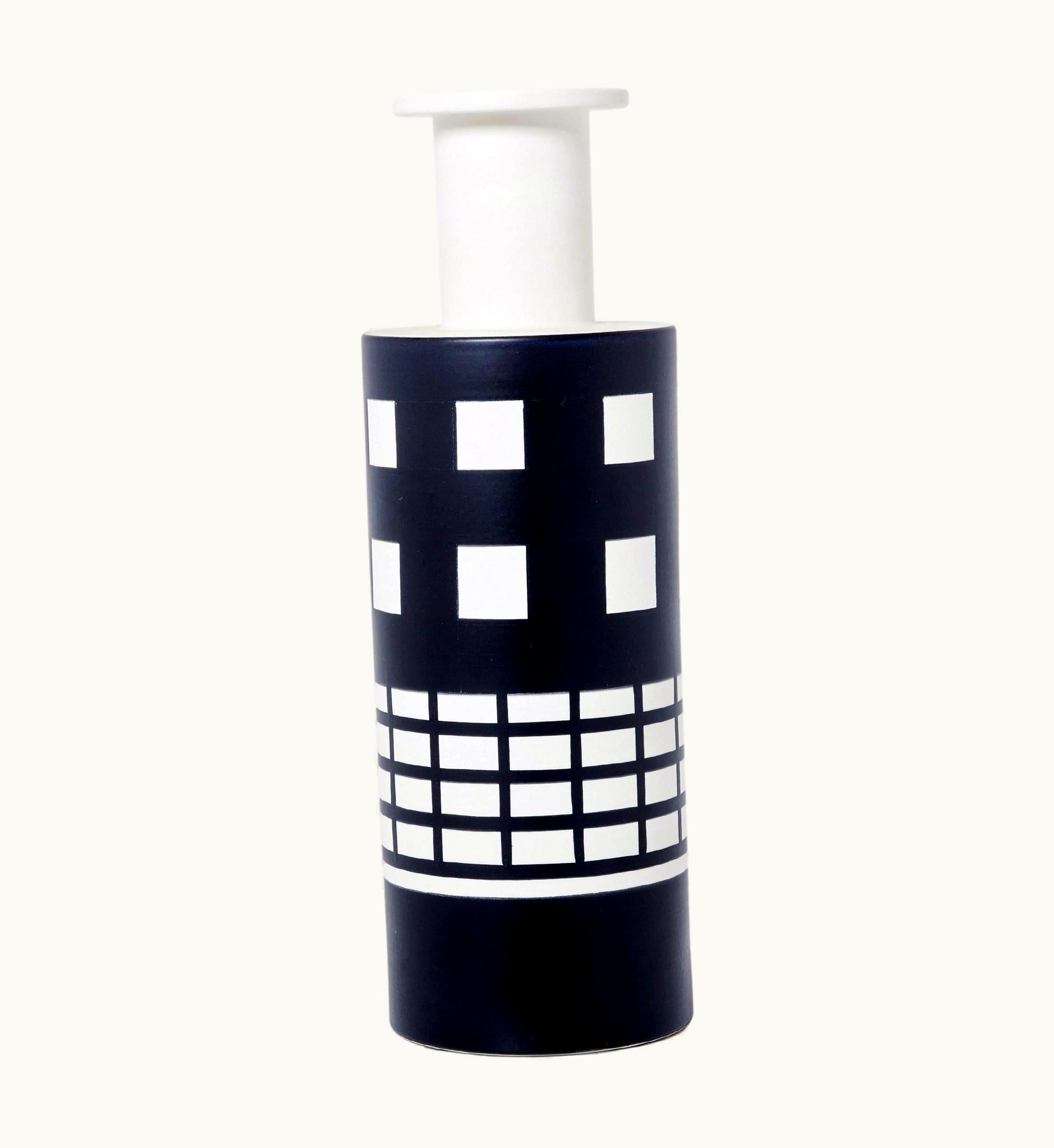 Ettore Sottsass Ettore Sottsass Ceramic Vase Rocchetto For Bitossi First Edition, 1980s