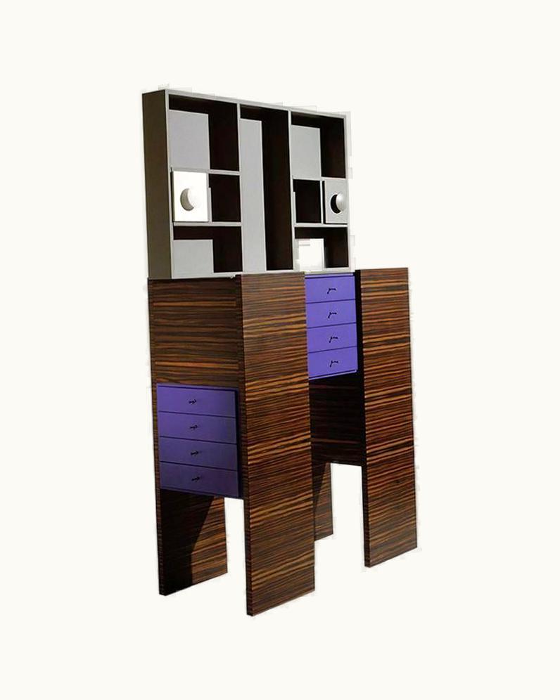 Ettore Sottsass Ettore Sottsass Cabinet Oak Design Edition, Italy