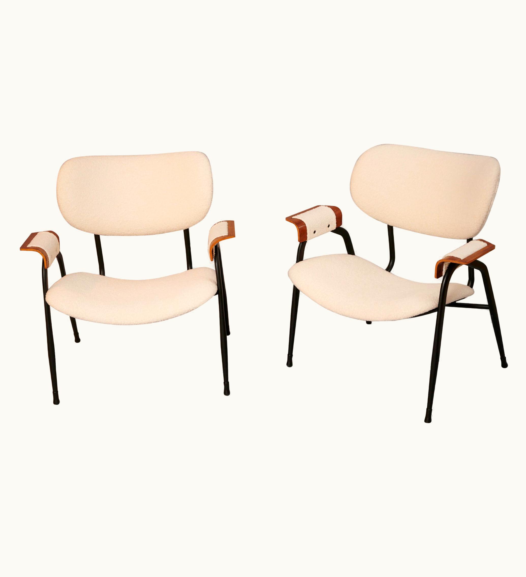 Gastone Rinaldi Gastone Rinaldi Pair Of Gastone Rinaldi Mid Century Chairs, Italy, C1950