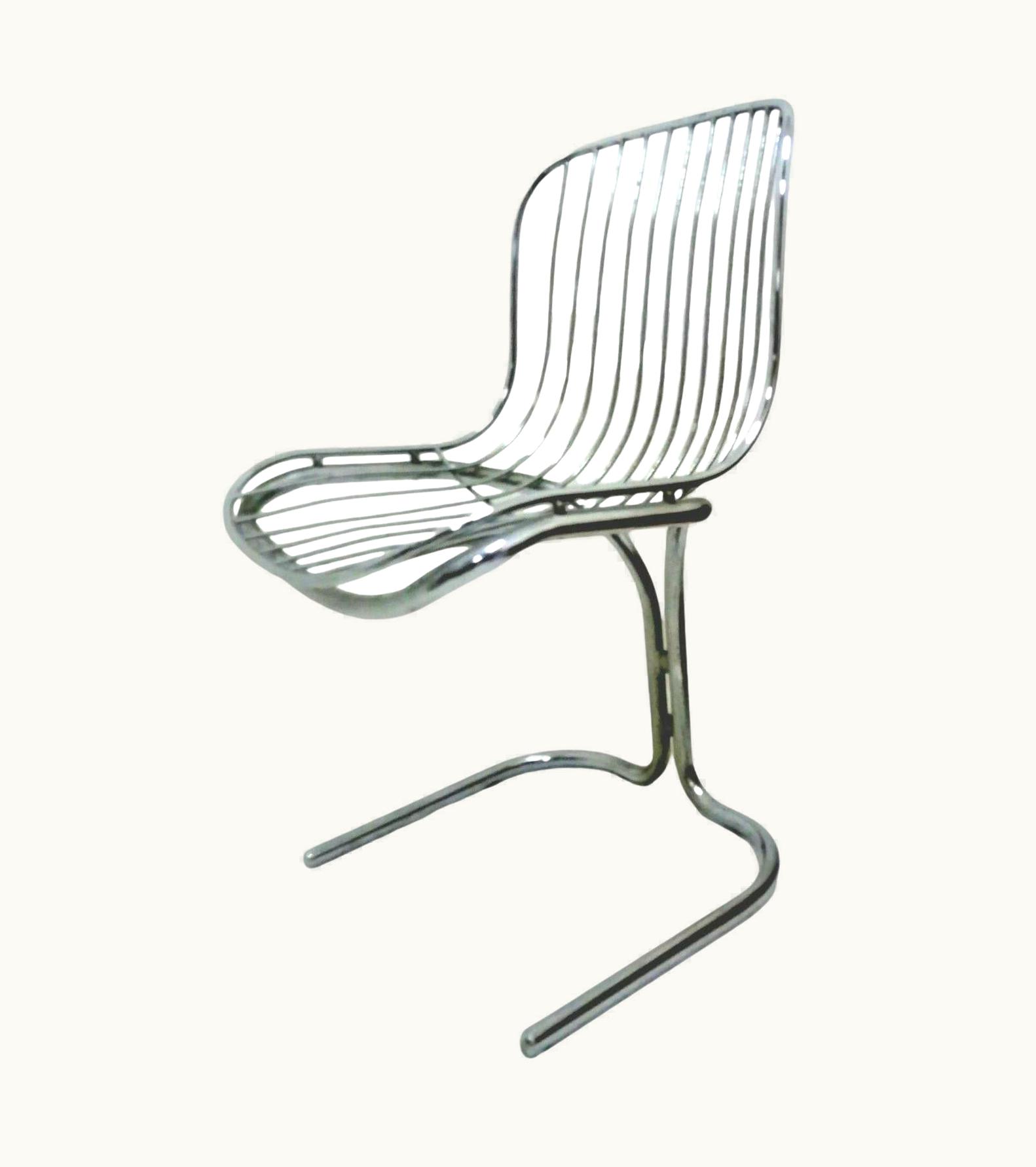 Gastone Rinaldi Gastone Rinaldi Steel Chair Design Gastone Rinaldi For Rima Padova, 1970s