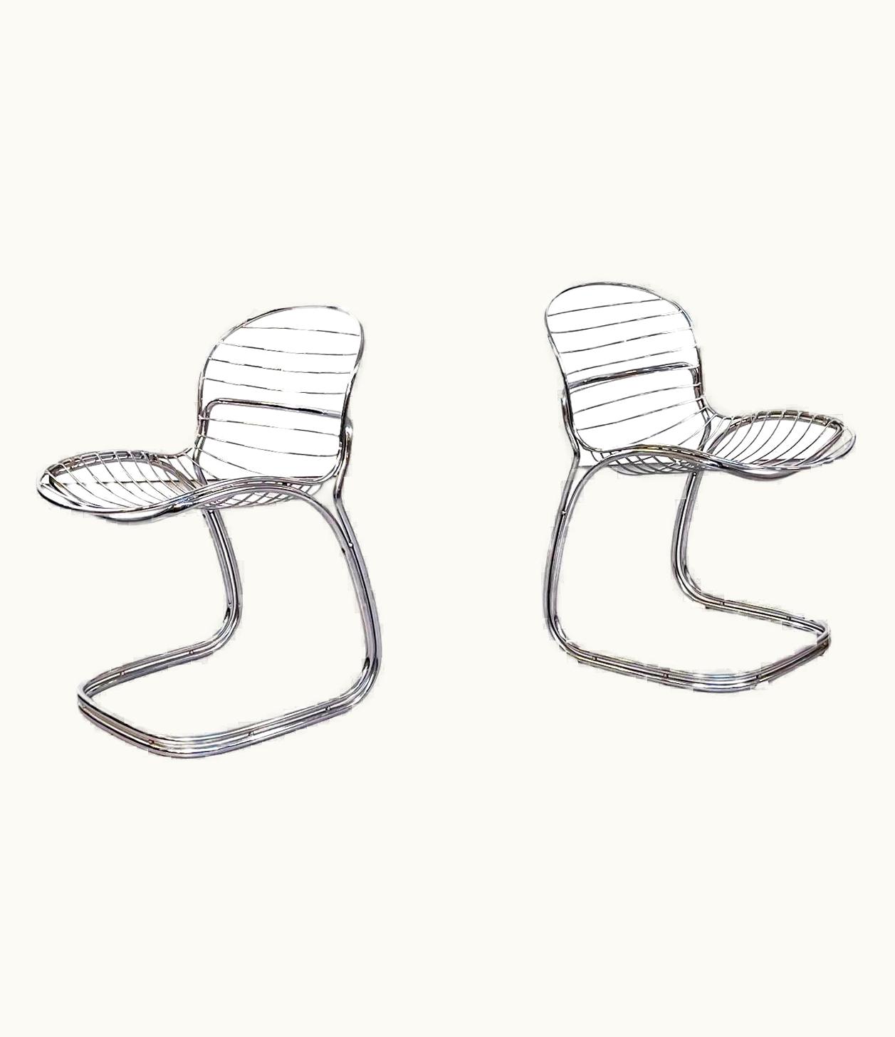 Gastone Rinaldi Gastone Rinaldi Italian Mid-Century Steel Sabrina Chairs By Gastone Rinaldi For RIMA, 1970s UZ0190802