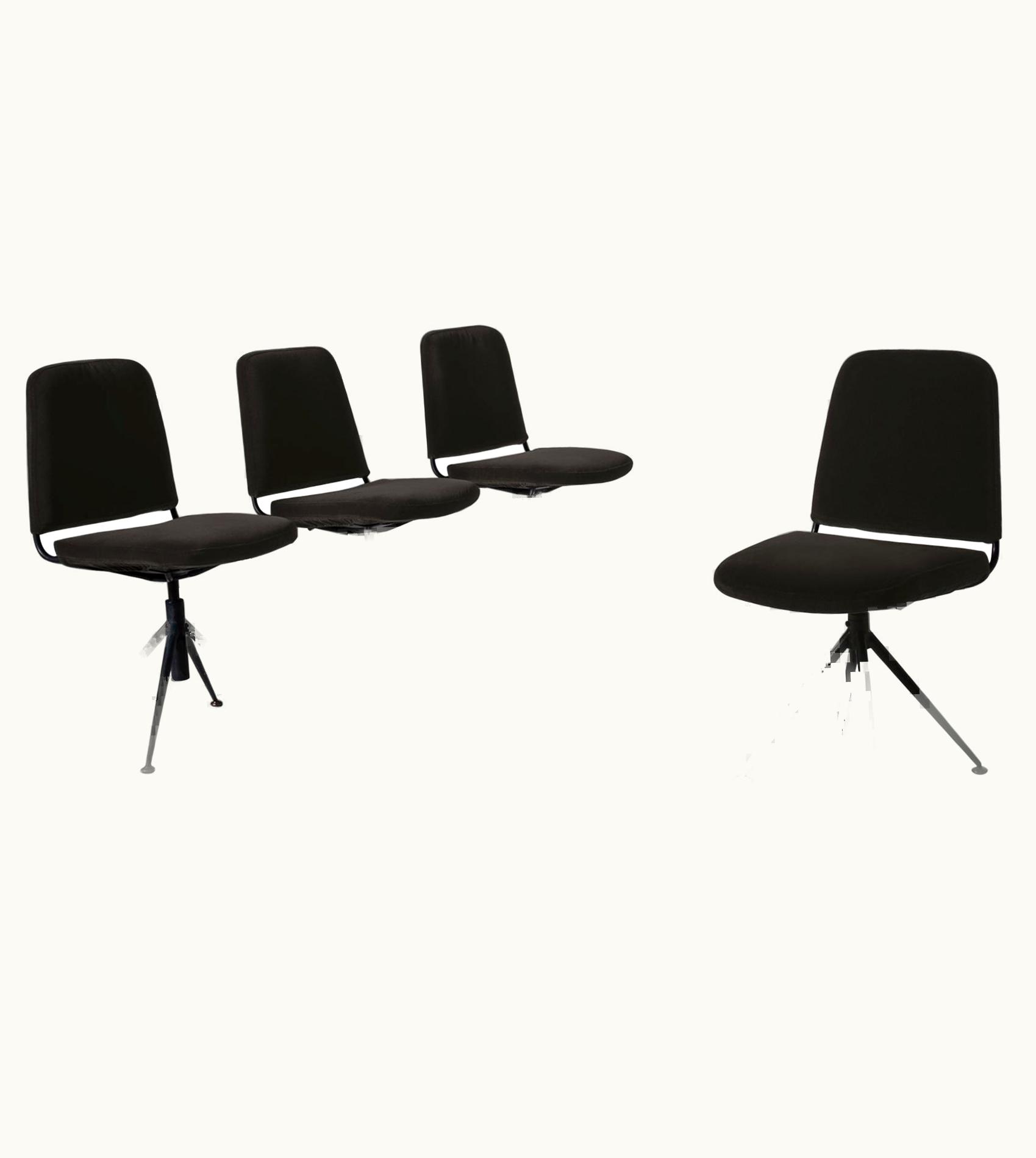 Gastone Rinaldi Gastone Rinaldi Mod.'Du 26 G' Chairs For Rima, Italy 1956