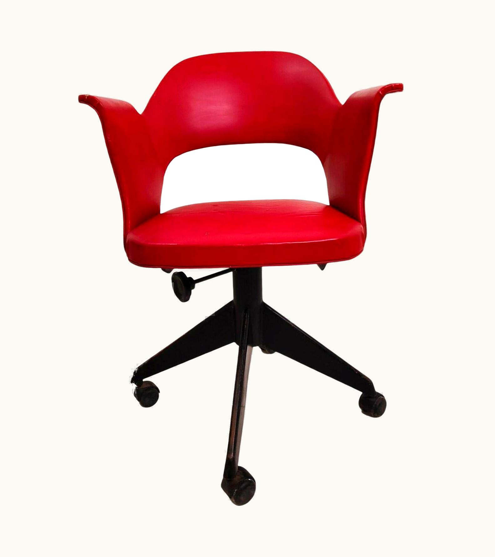 Gastone Rinaldi Gastone Rinaldi Office Collection Chair Designed By Gastone Rinaldi For Rima Padova, 1960s