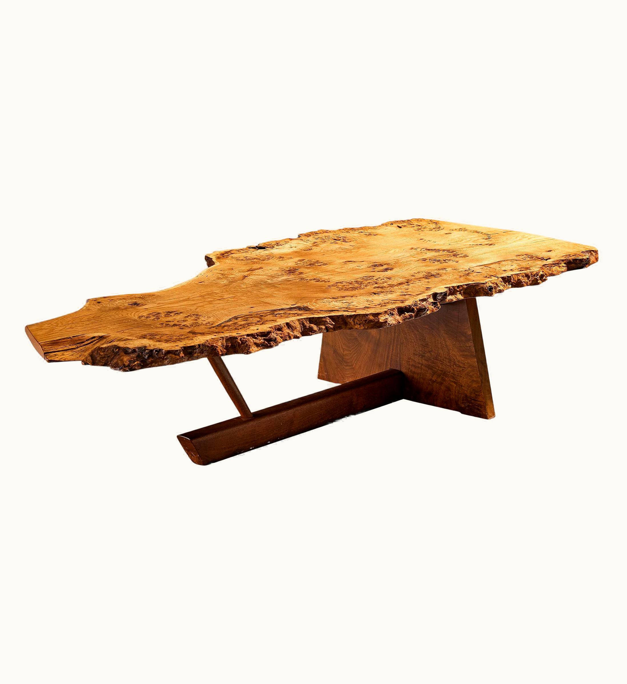 George Nakashima George Nakashima 'Minguren II' Coffee Table In Oak Burl And Walnut