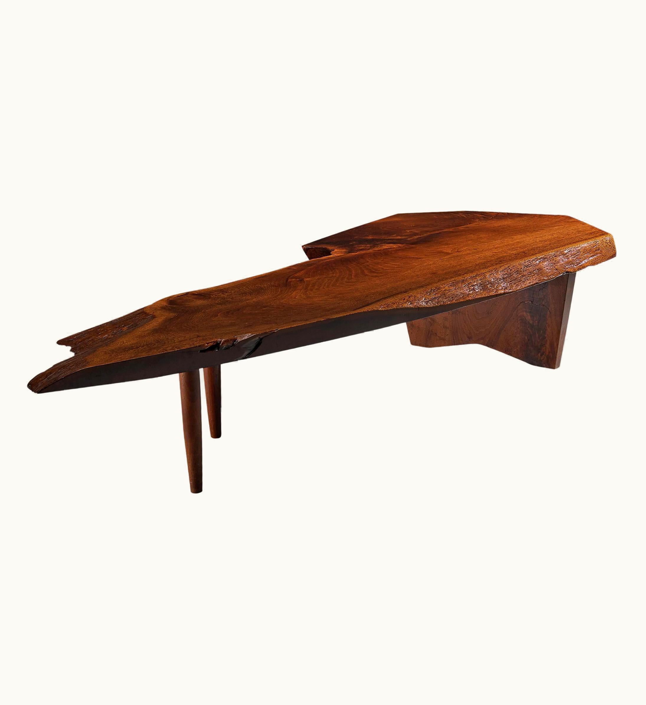 George Nakashima George Nakashima Free Edge 'Slab' Coffee Table In Walnut UZ0190889