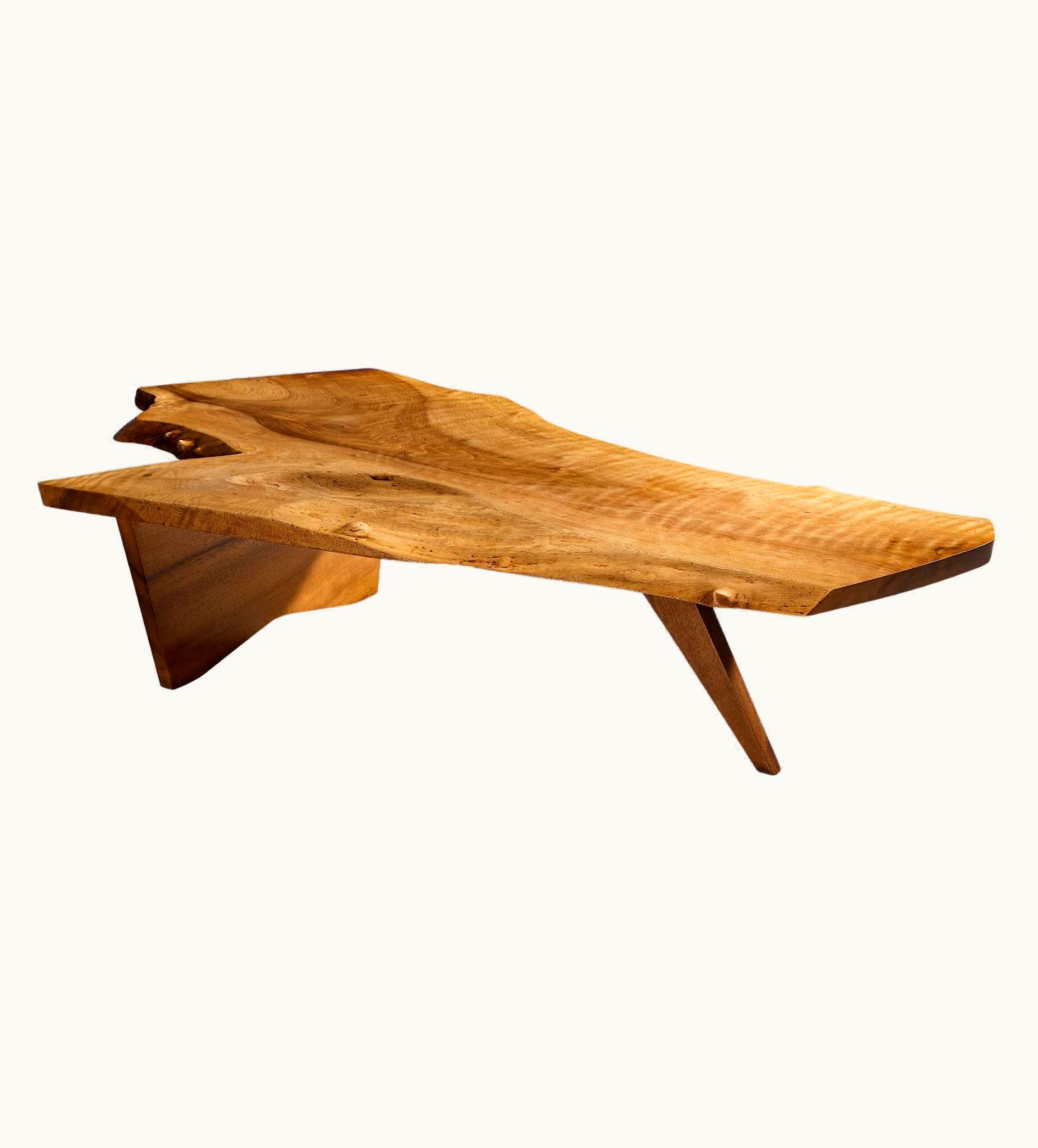 George Nakashima George Nakashima Free Edge 'Slab' Coffee Table In Walnut UZ0190892
