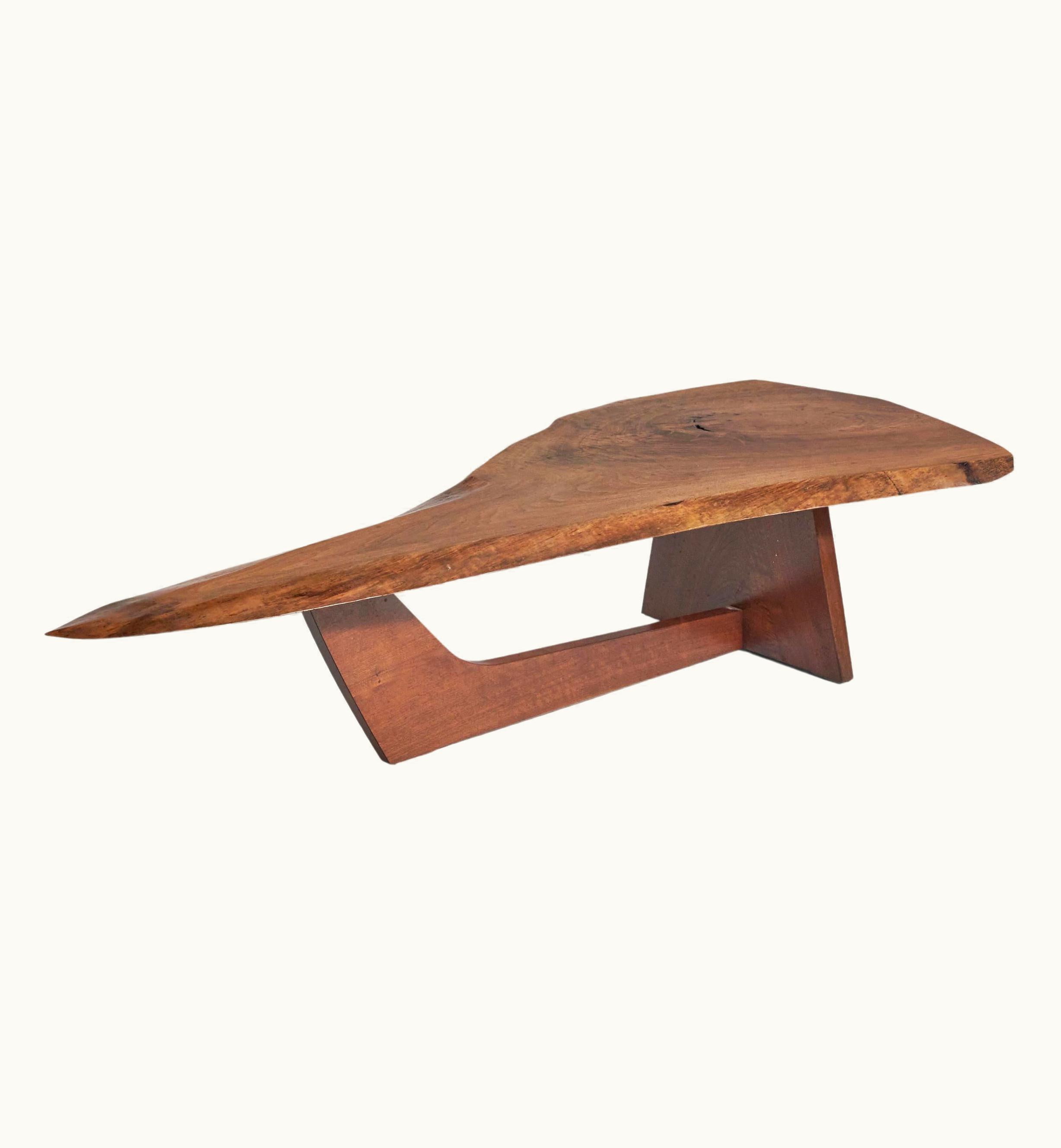 George Nakashima George Nakashima, Coffee Table, American Black Walnut, New Hope, USA, 1982