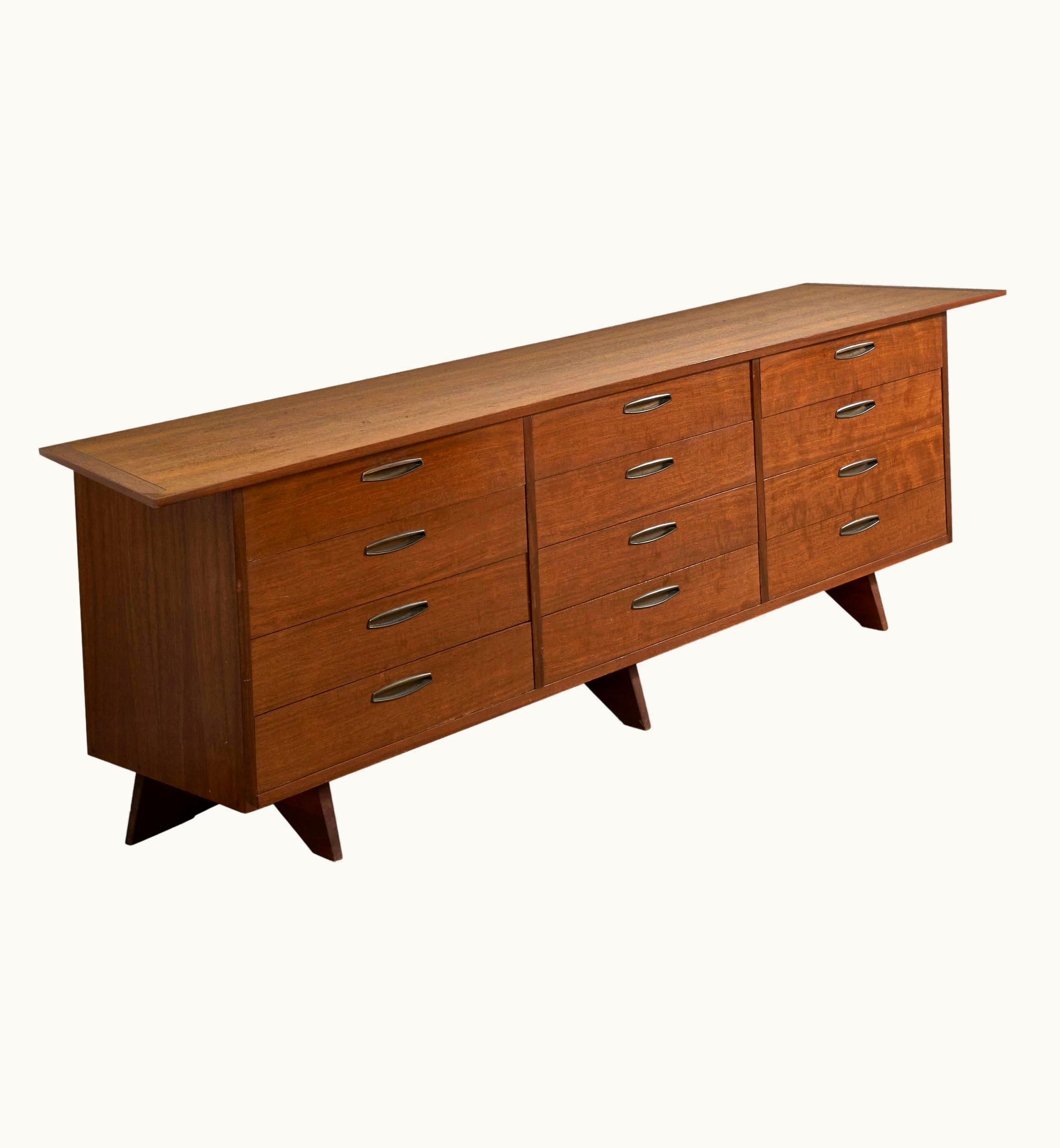 George Nakashima George Nakashima, Large Chest Of Drawers, Walnut, For Widdicomb, America 1960s