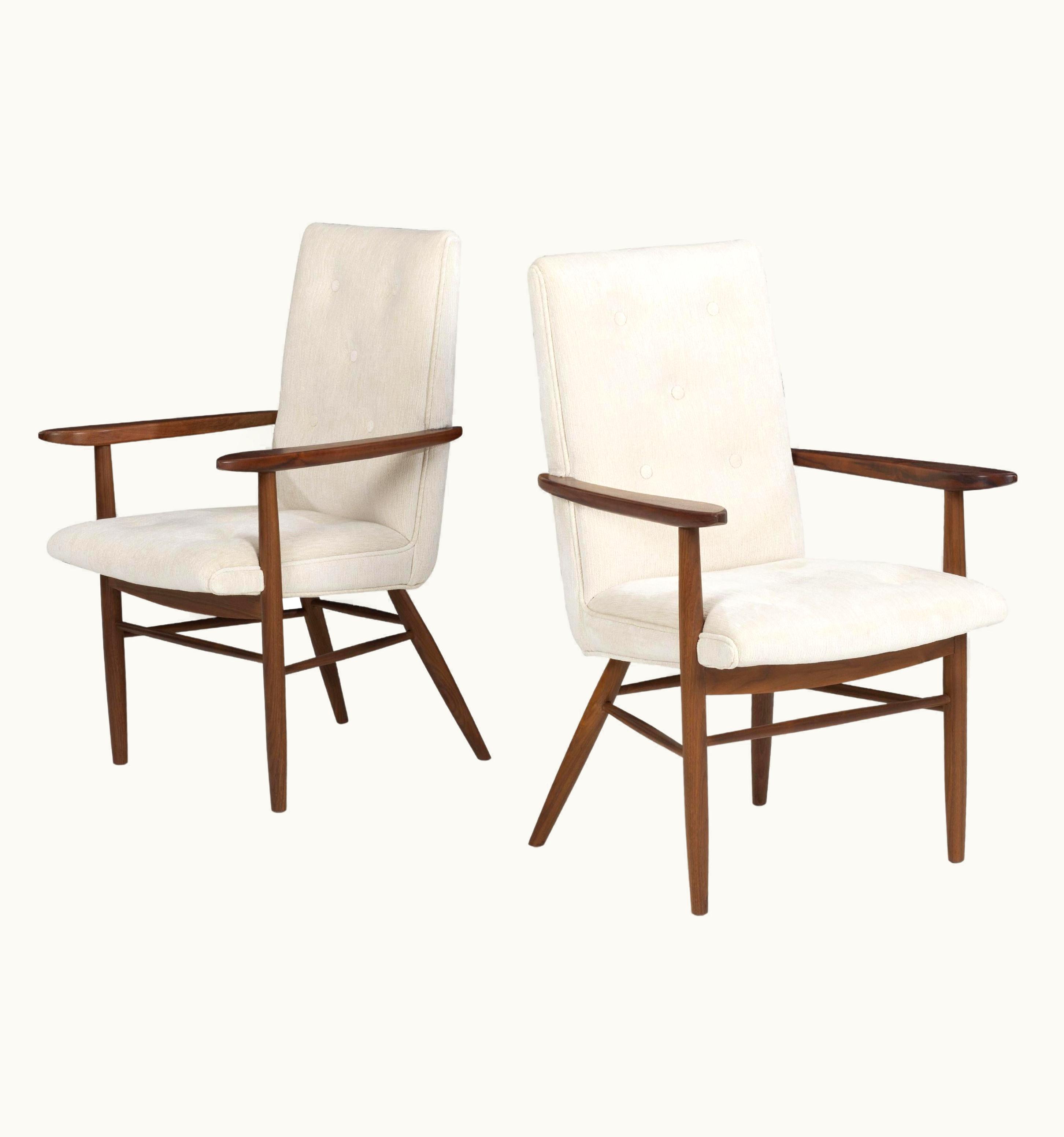 George Nakashima George Nakashima Pair Of George Nakashima Pull-Up Chairs Origins Group