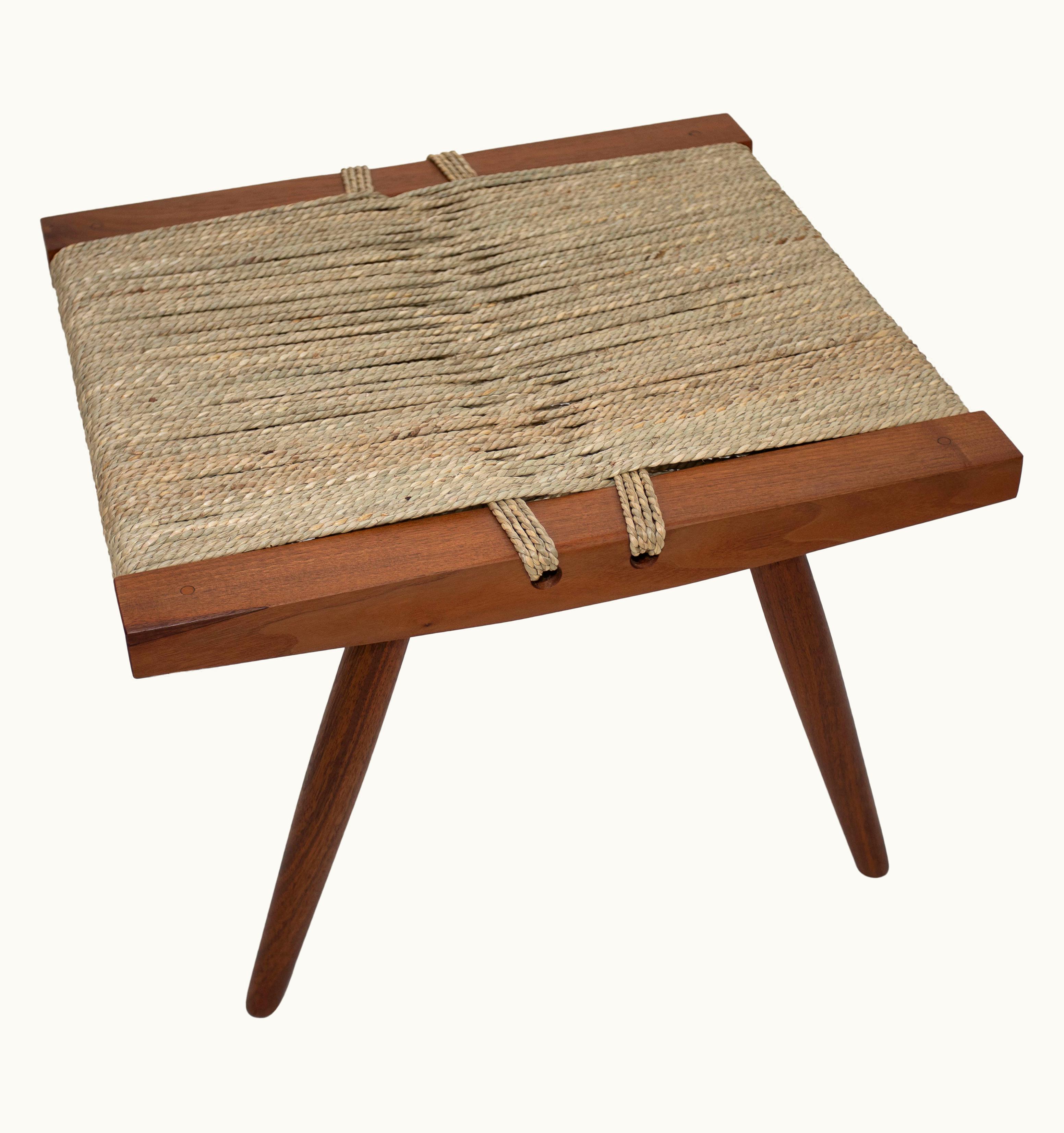 George Nakashima George Nakashima Grass Seat Stool
