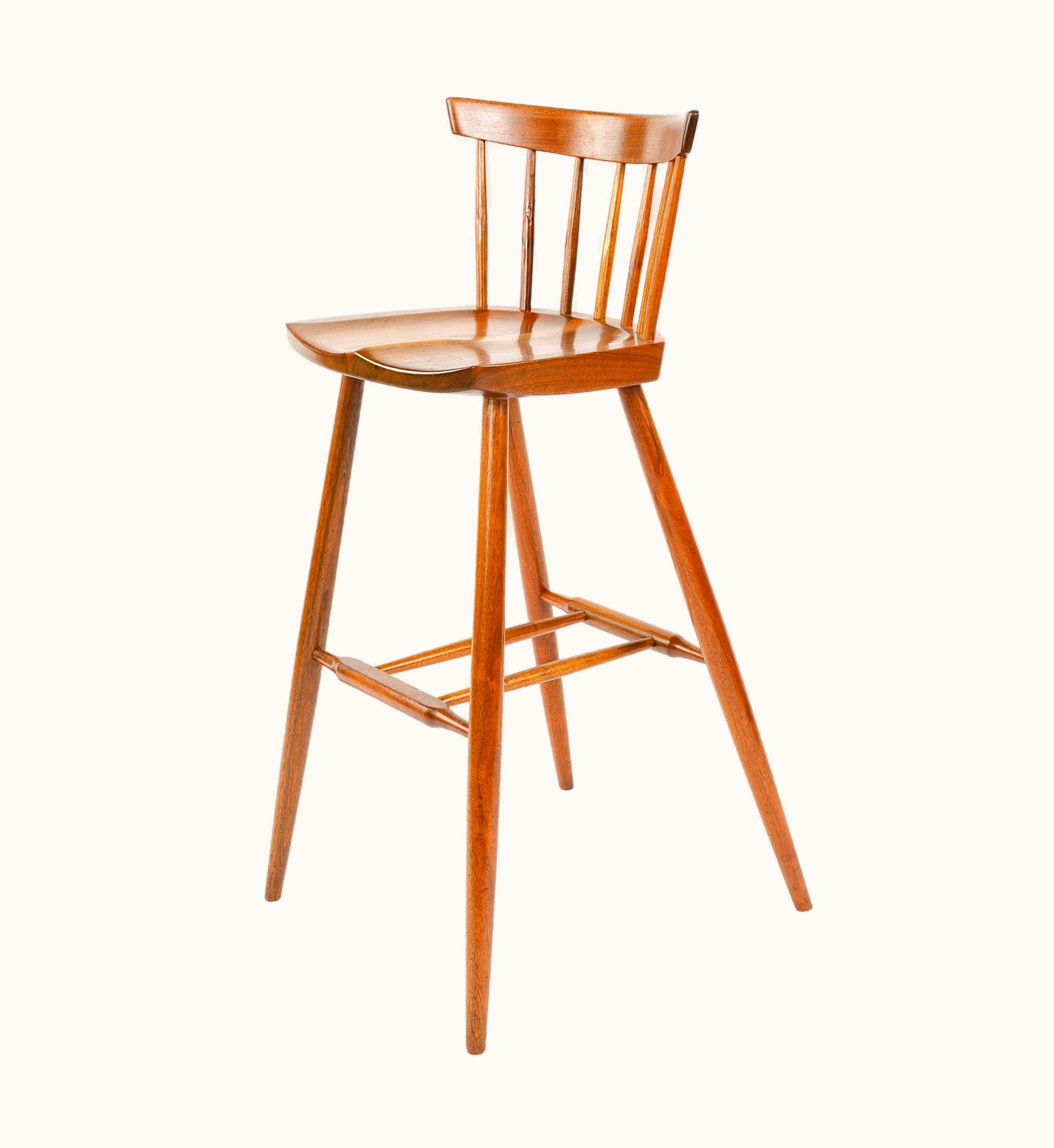 George Nakashima George Nakashima 1960s Walnut Stool By George Nakashima