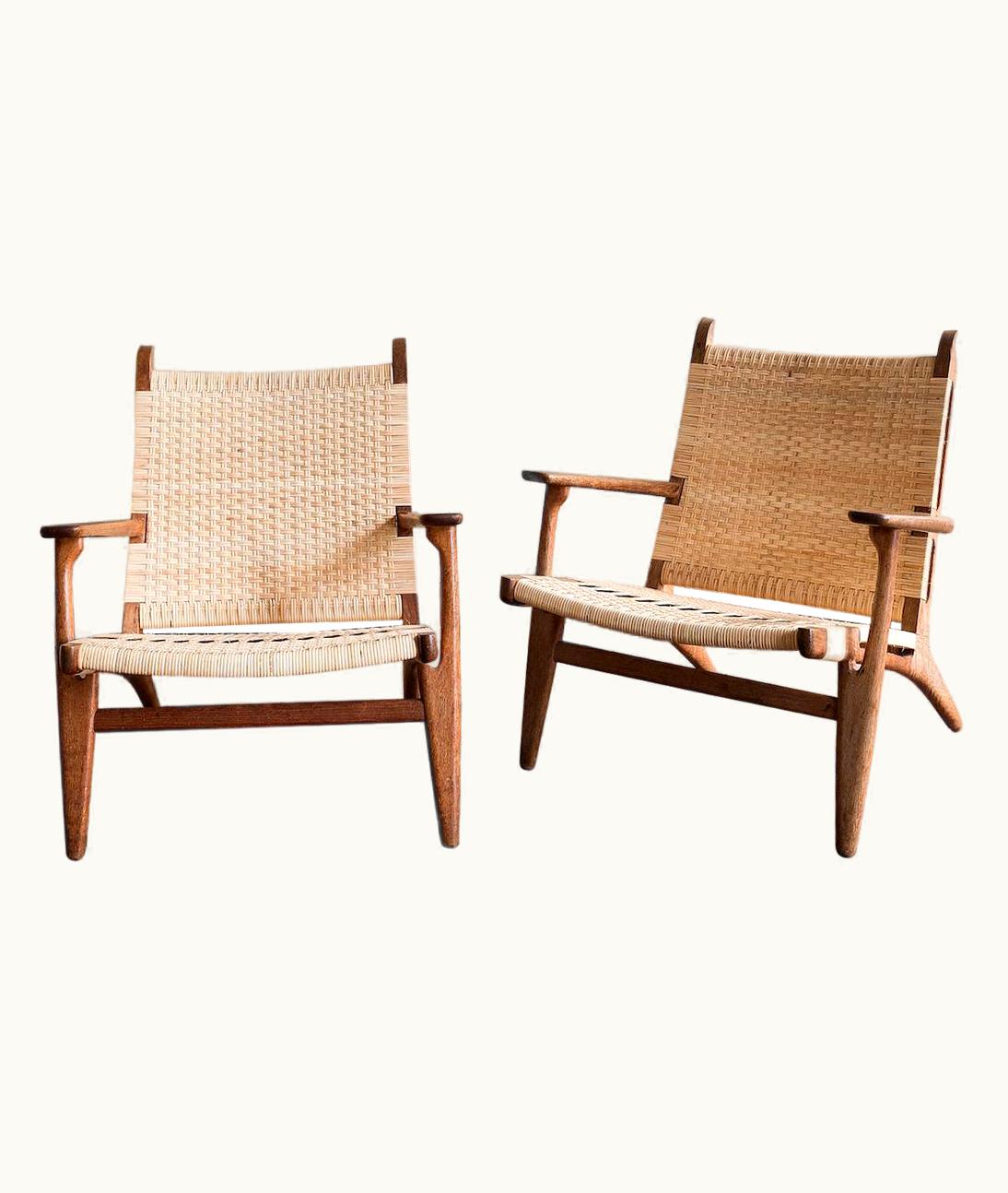 Hans J. Wegner Hans J. Wegner Pair Of Hans Wegner CH 27 Easy-Chairs