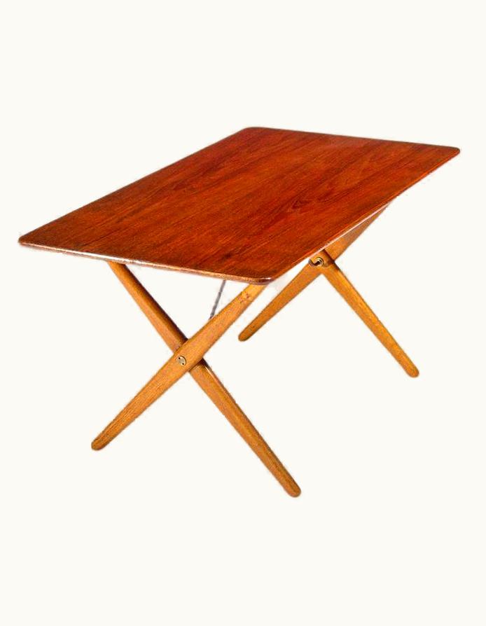 Hans J. Wegner Hans J. Wegner Coffee Table Teak & Oak For Andreas Tuck, Danish, Midcentury 1950s