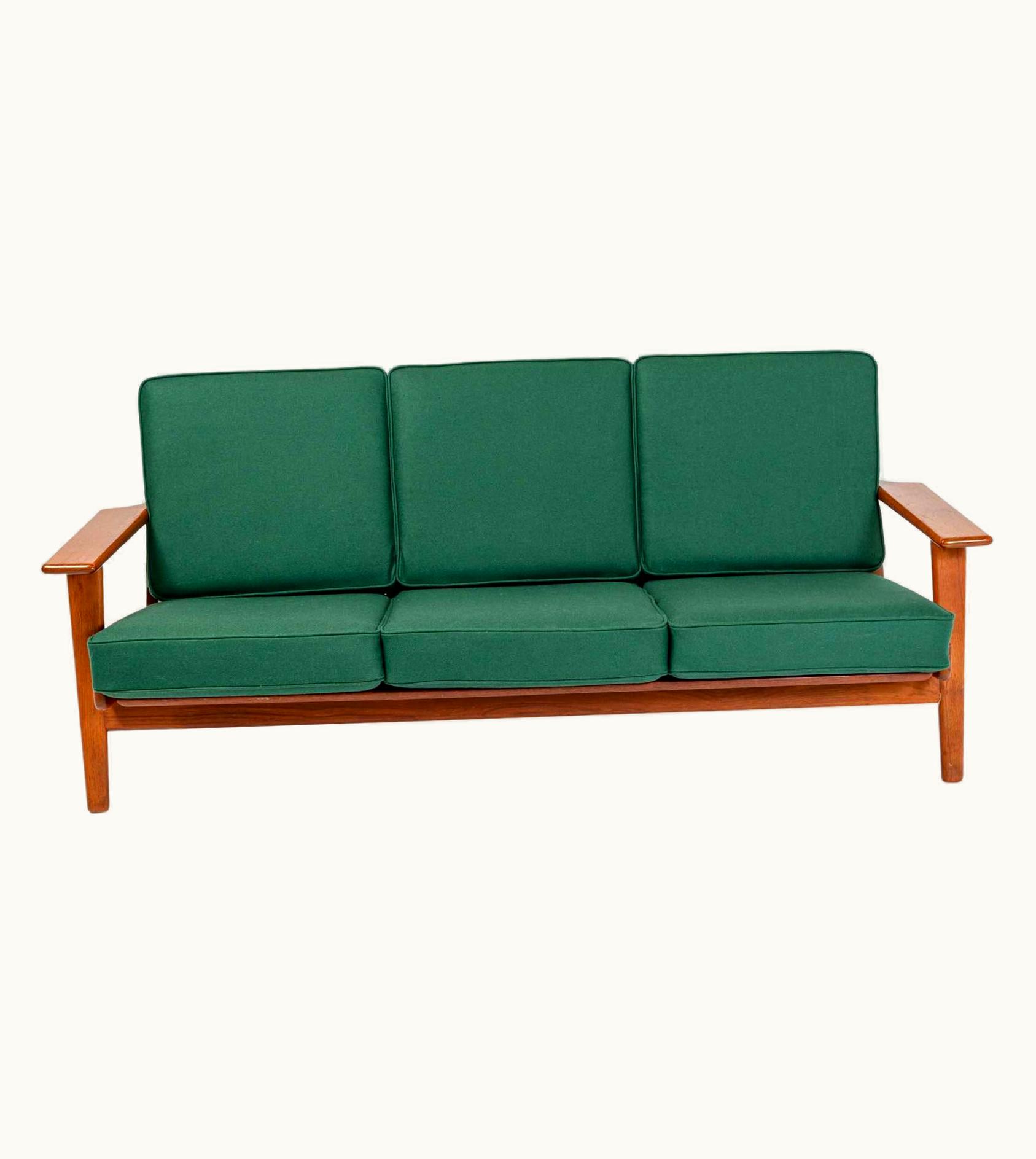 Hans J. Wegner Hans J. Wegner For Getama Three Seater Sofa In Teak, Model GE290