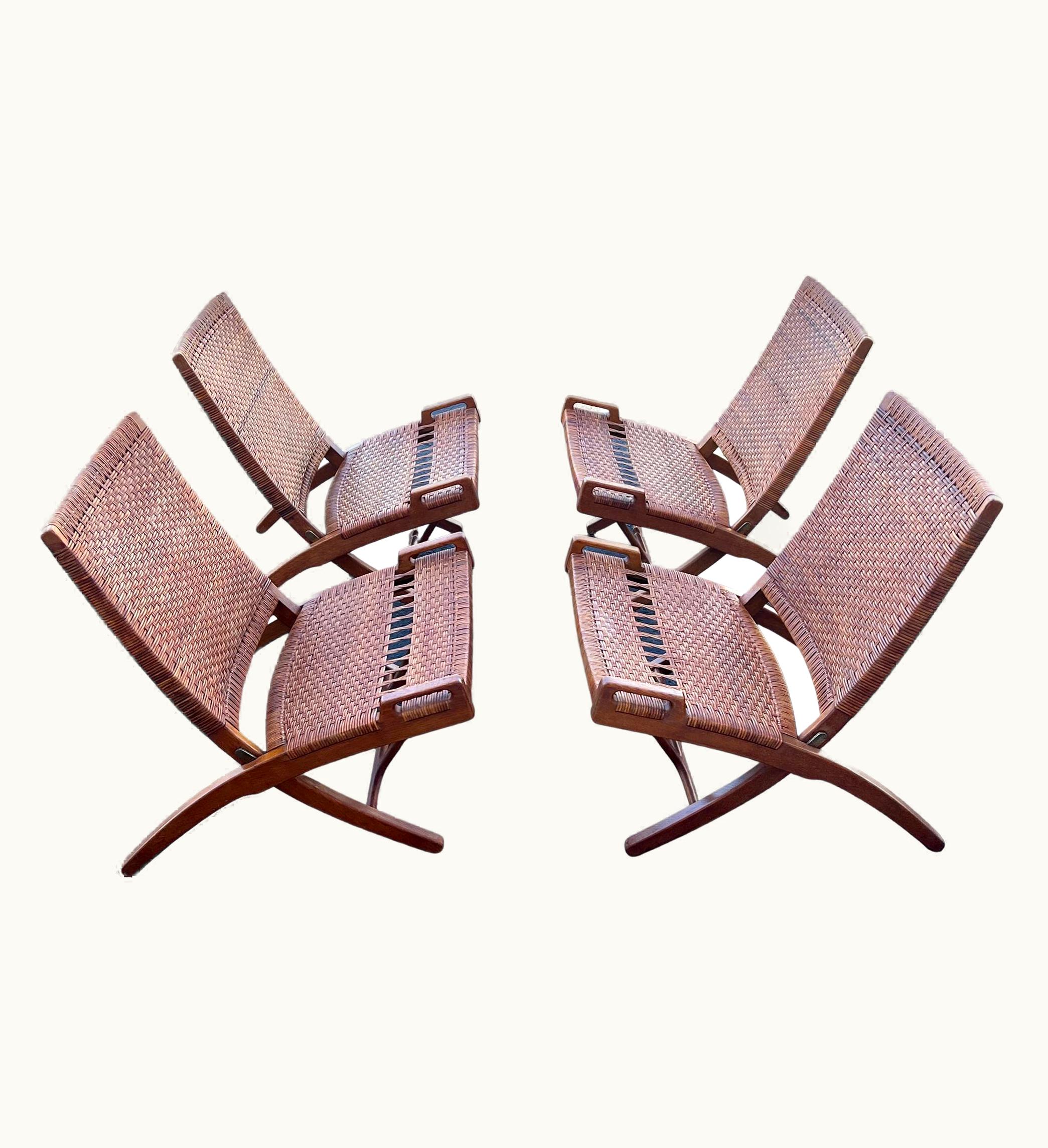 Hans J. Wegner Hans J. Wegner A Set Of Four Hans Wegner Folding Chairs