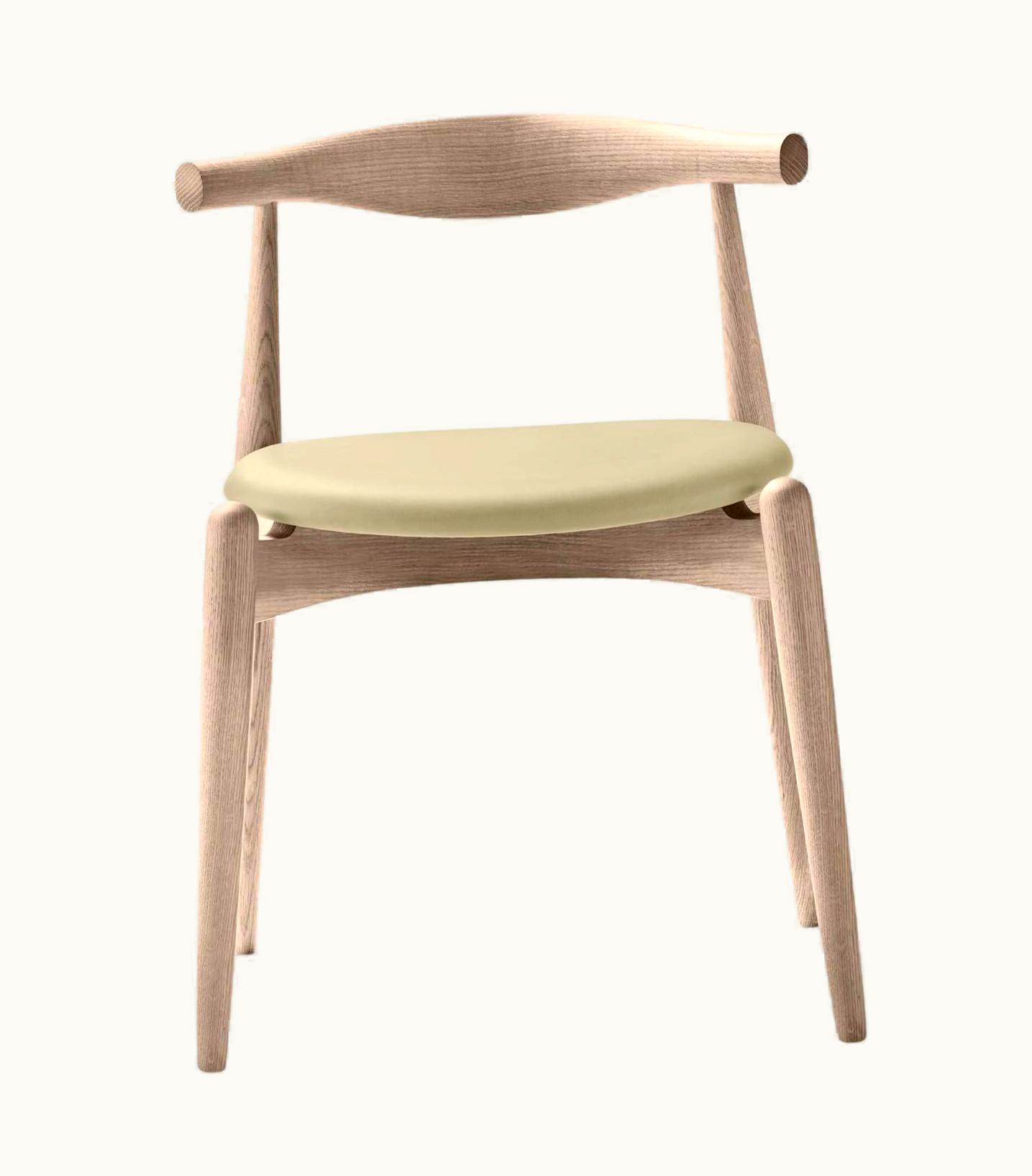 Hans J. Wegner Hans J. Wegner CH20 Elbow Chair In Oak Soap With Thor 300 Leather Seat By Hans J. Wegner
