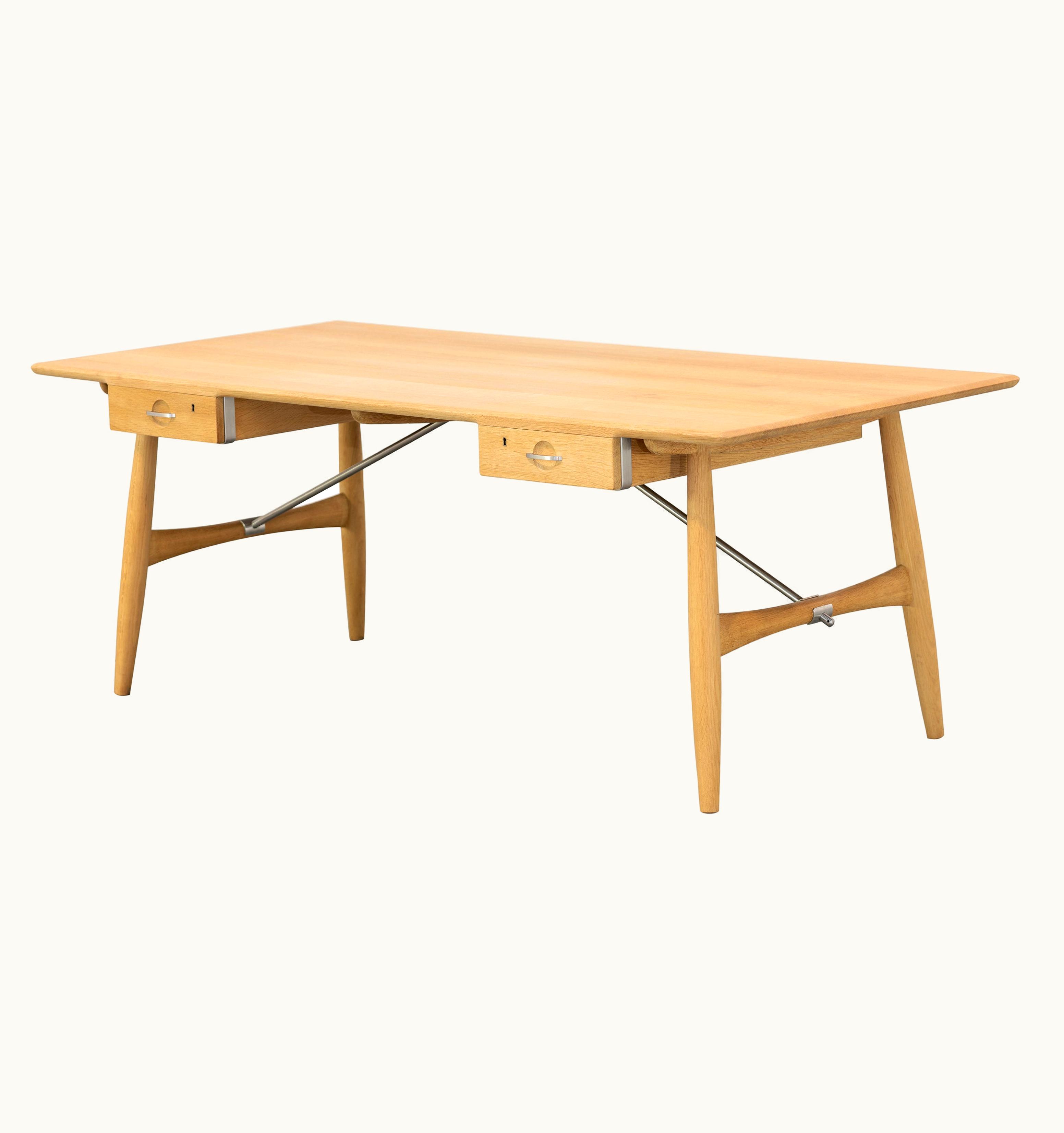 Hans J. Wegner Hans J. Wegner - Rare PP571 Architect's Desk In Soaped Oak, 1953 For PP Møbler