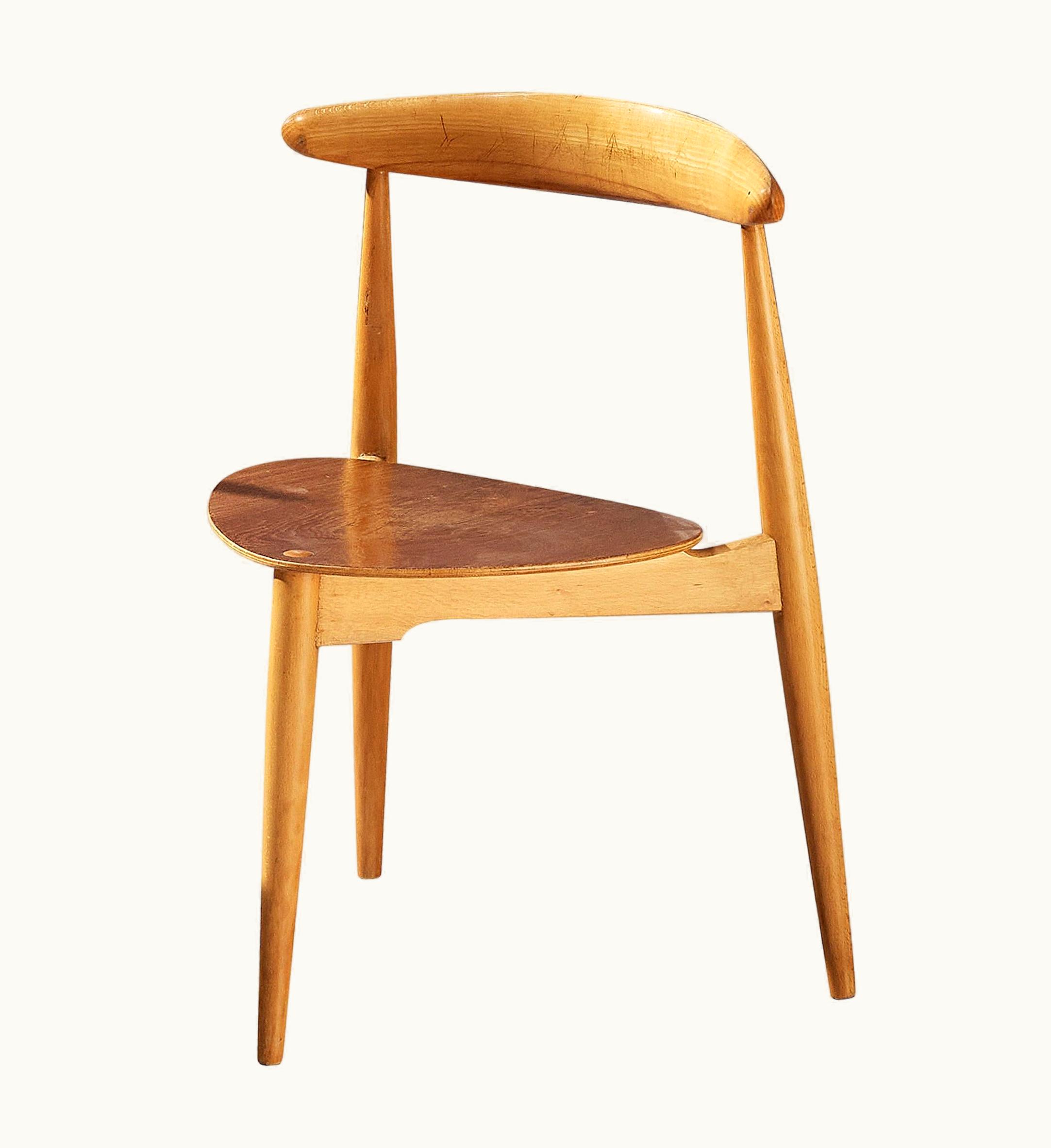 Hans J. Wegner Hans Wegner For Fritz Hansen 'Heart' Dining Chair Model '4103'