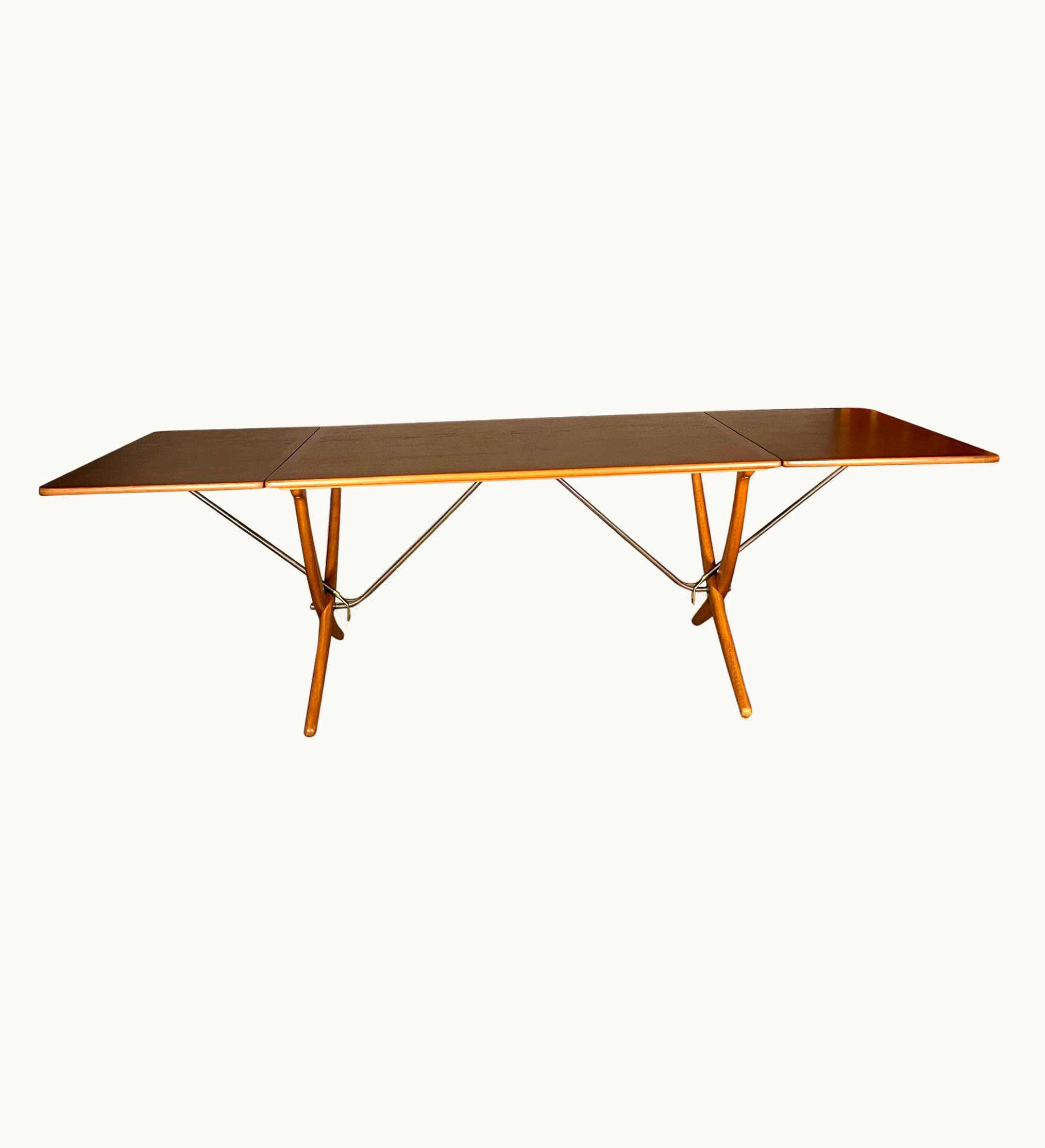 Hans J. Wegner Hans J. Wegner Teak Dining Table Model AT-304 By Andreas Tuck Denmark