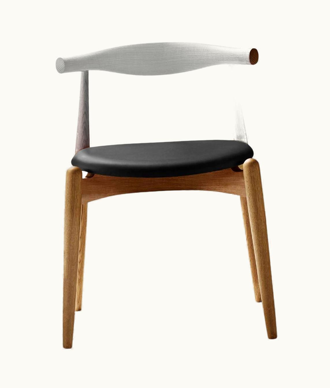Hans J. Wegner Hans J. Wegner 'CH20' Chair In Oak, Black Leather And Oil For Carl Hansen & Son
