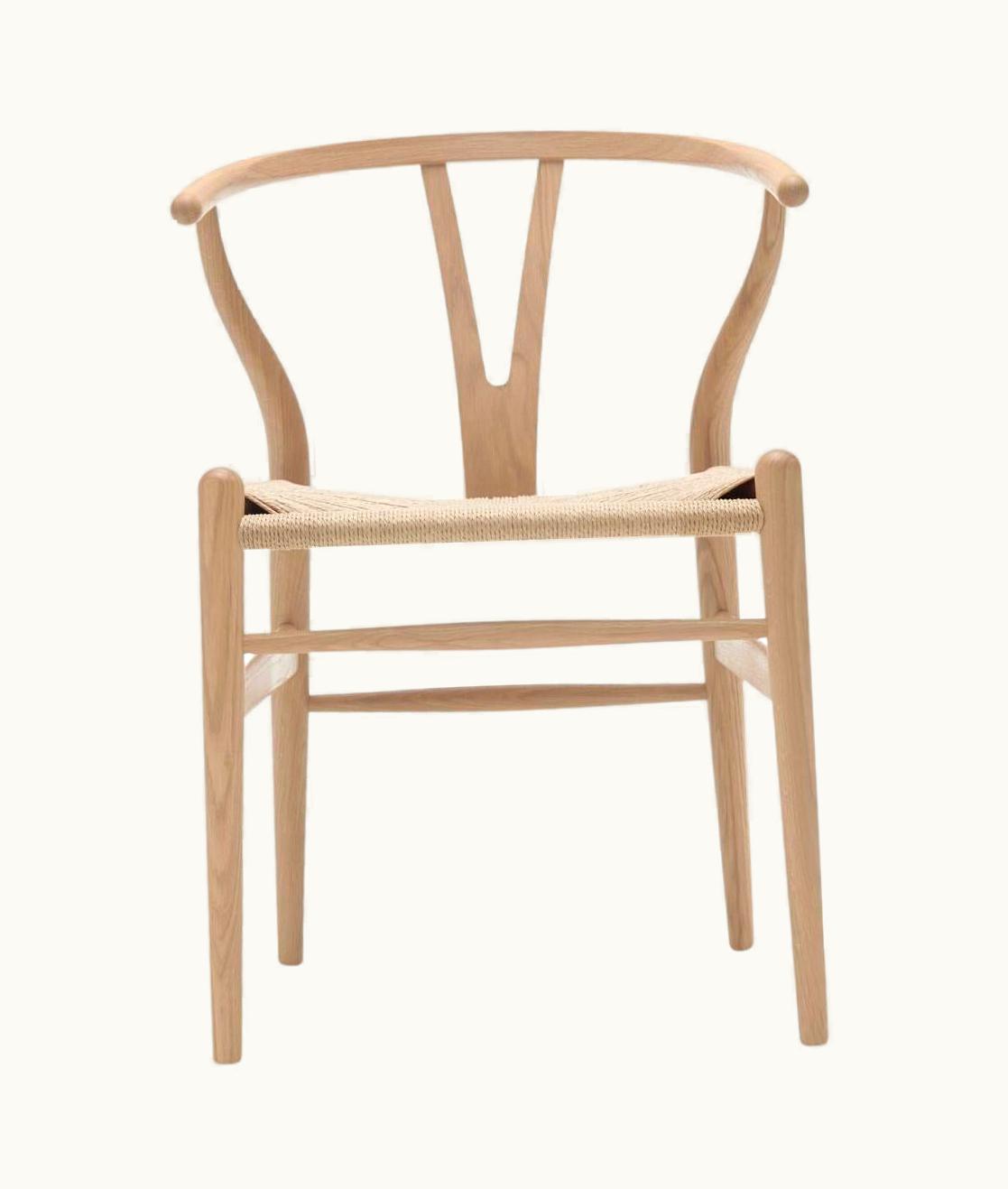 Hans J. Wegner Hans J. Wegner 'CH24 Wishbone' Chair In Oak & White Oil For Carl Hansen & Son