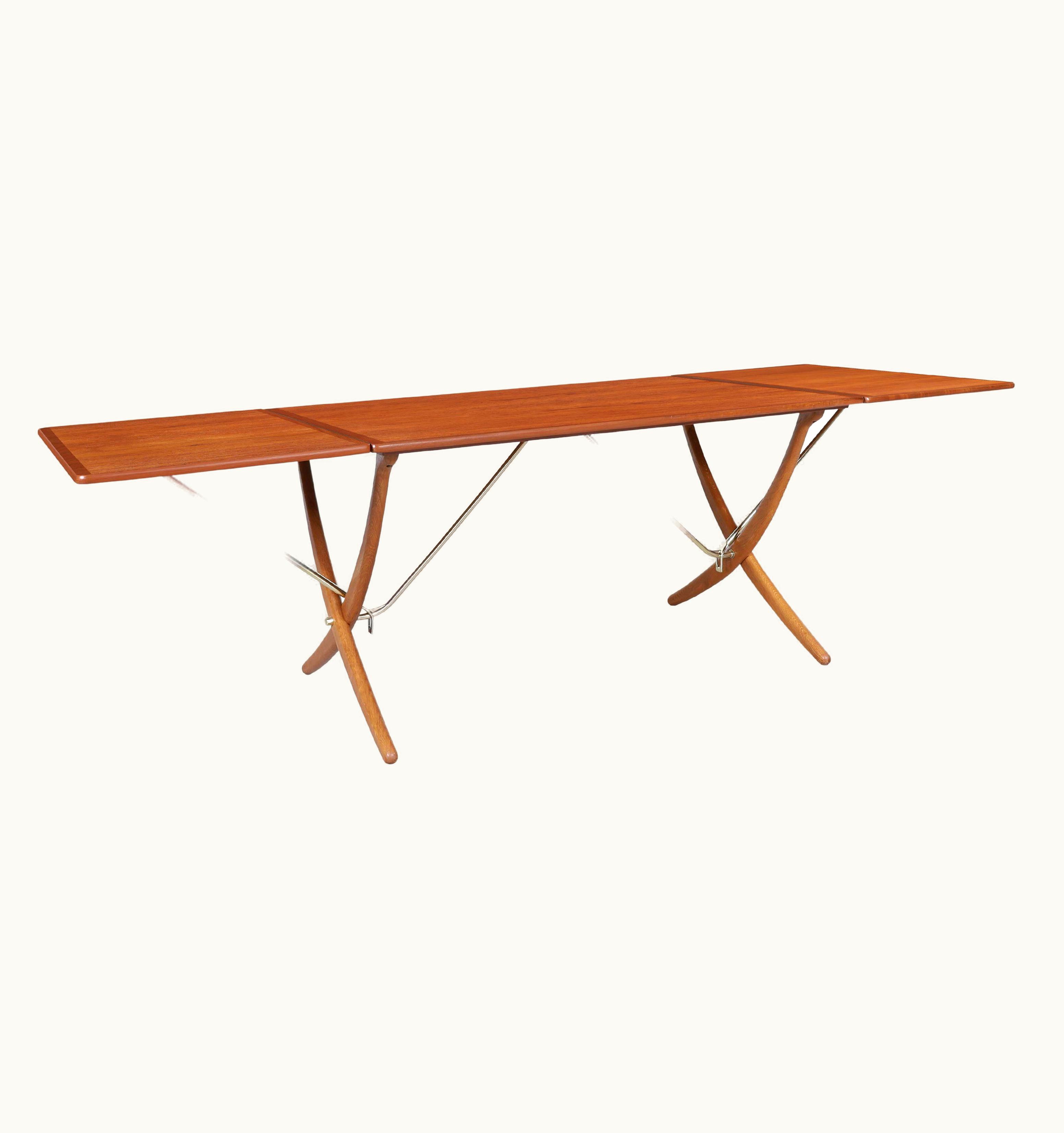 Hans J. Wegner Hans J. Wegner Danish Modern AT-304 Teak And Oak Dining Table By Hans J. Wegner UZ0191155