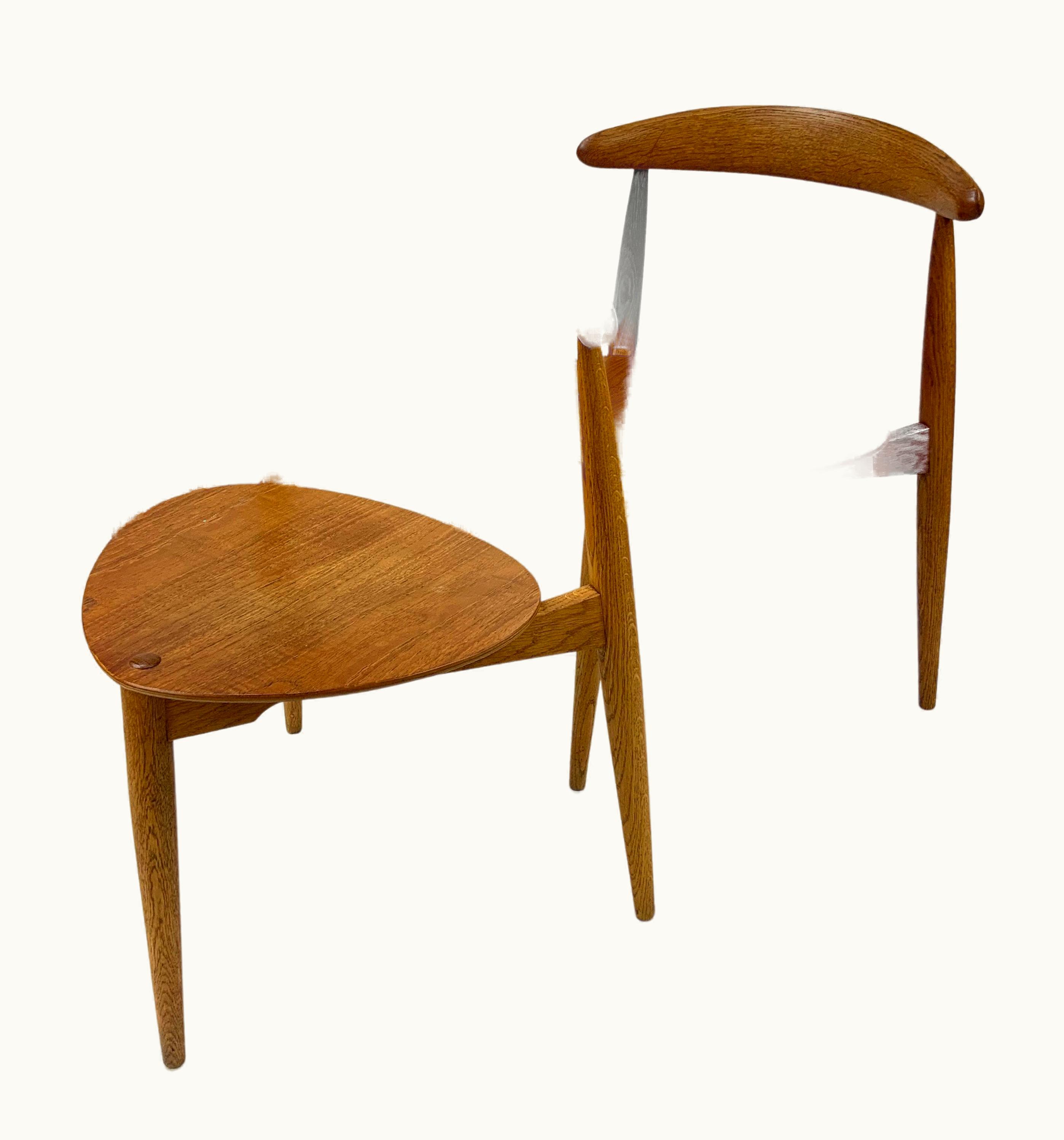 Hans J. Wegner Hans J. Wegner Set Of 3 Hans Wegner Fh4103 "Heart" Dining Chairs, 1953
