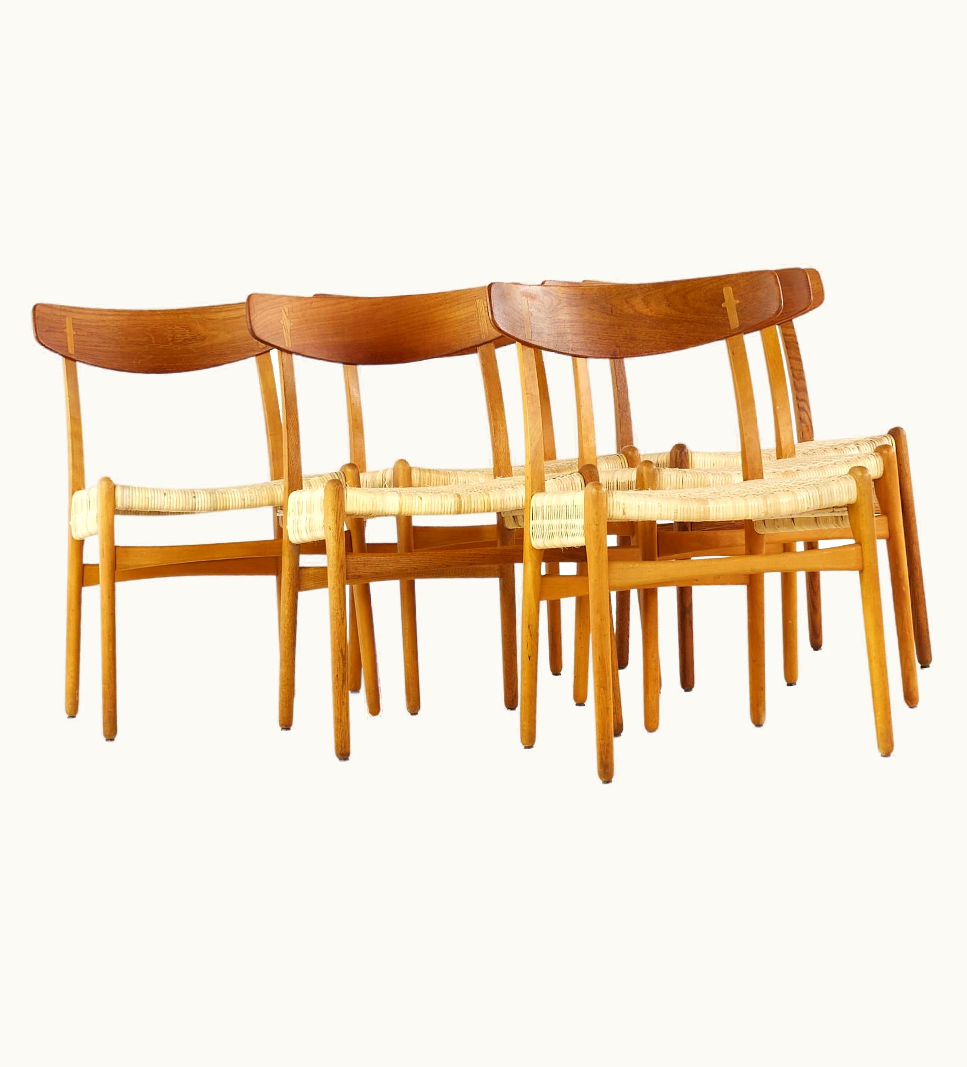 Hans J. Wegner Hans J. Wegner For Carl Hansen And Son MCM Teak CH23 Dining Chairs, Set Of 6