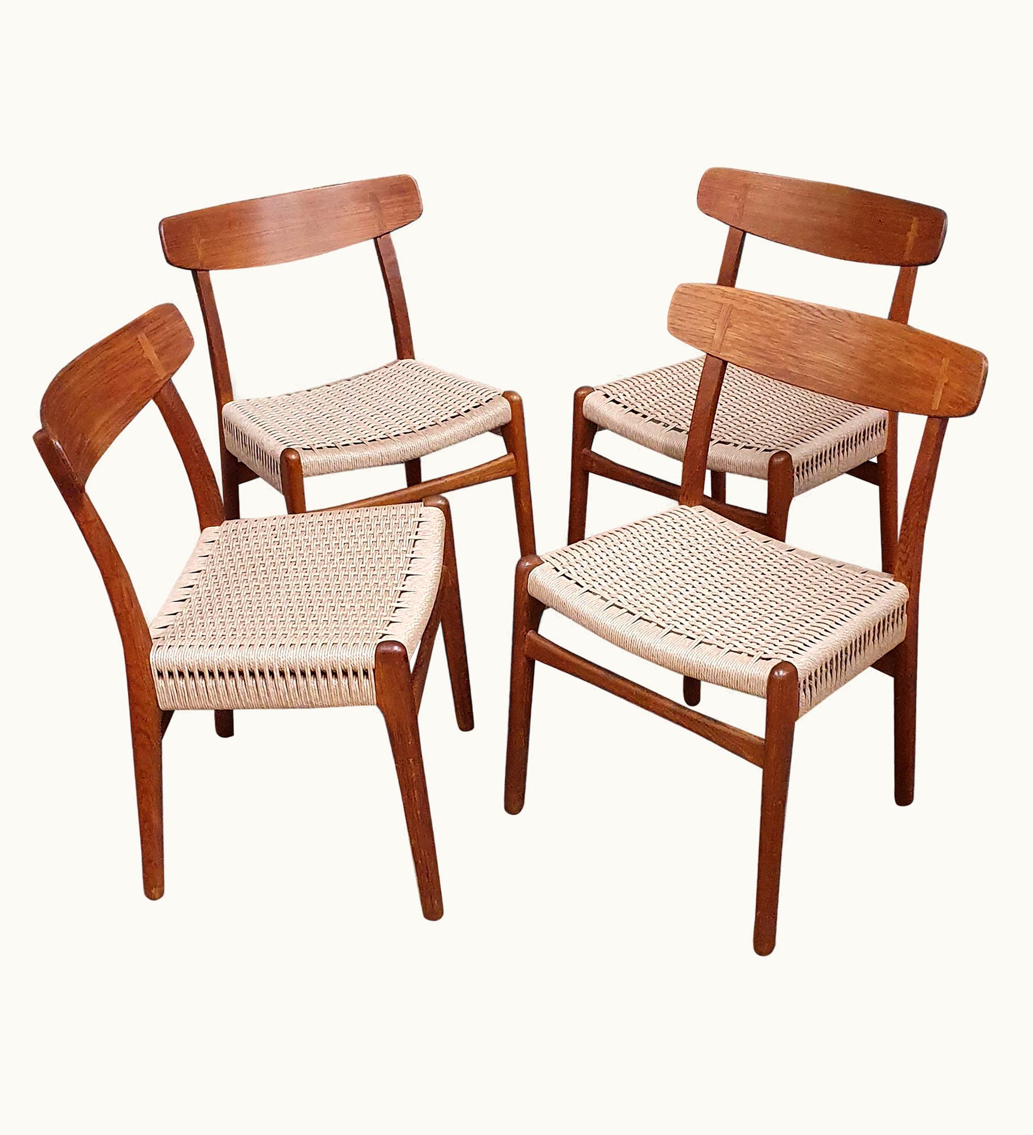 Hans J. Wegner Hans J. Wegner Vintage Hans Wegner CH23 Side Chairs, Set Of 4