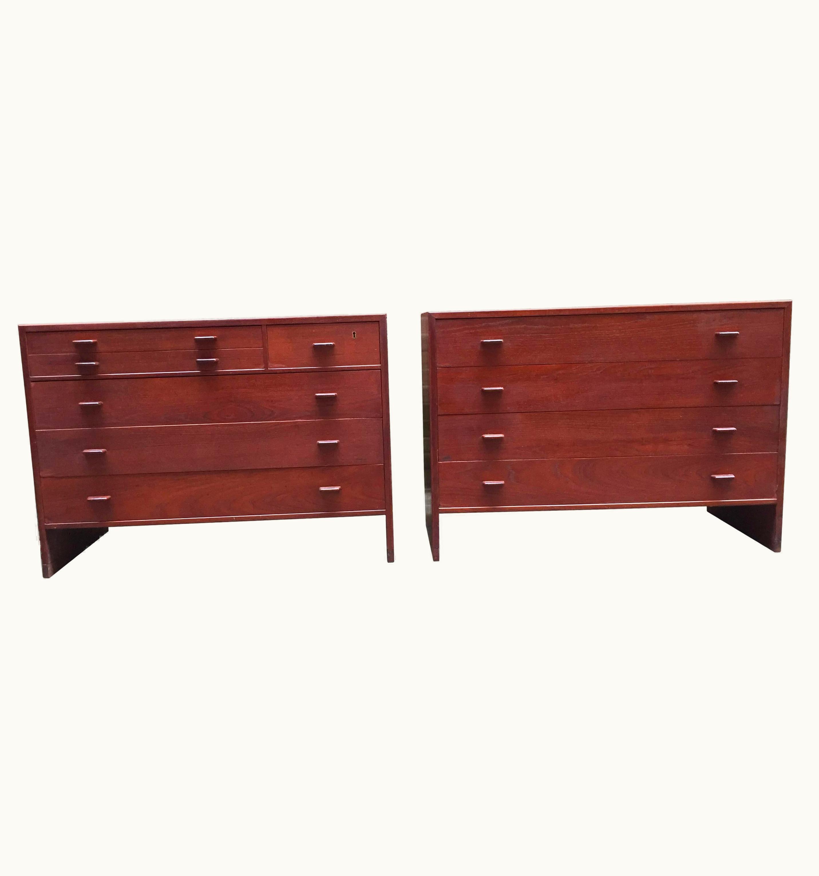 Hans J. Wegner Hans J. Wegner Pair Of Hans Wegner For Ry Mobler Teak Cabinets