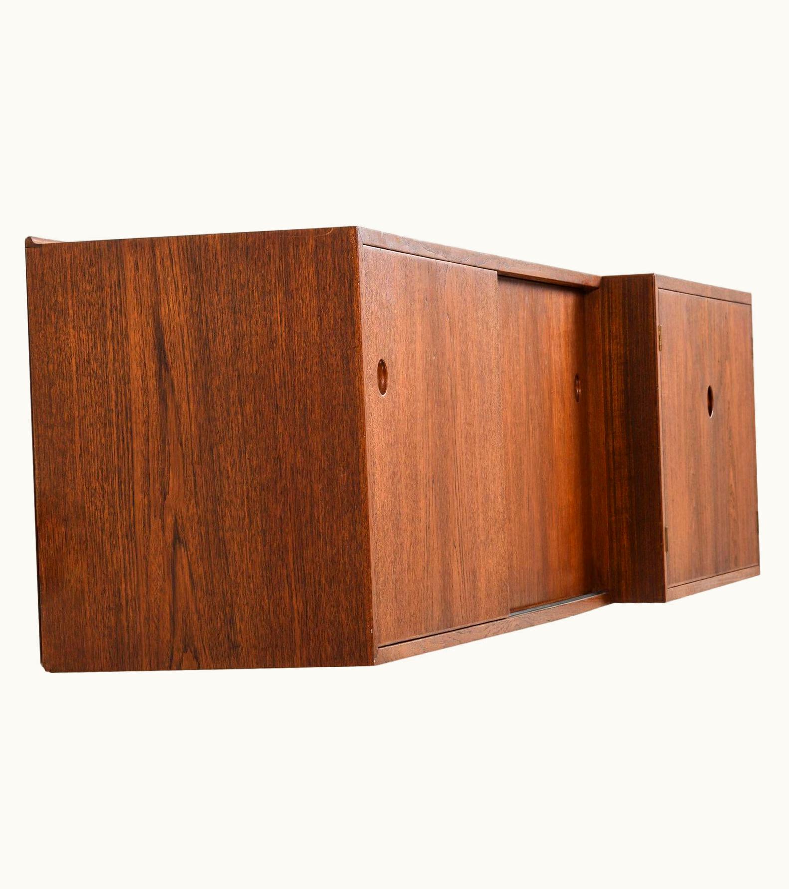 Hans J. Wegner Hans J. Wegner Wall Mounted Sideboards Produced By Cabinetmaker Johannes Hansen