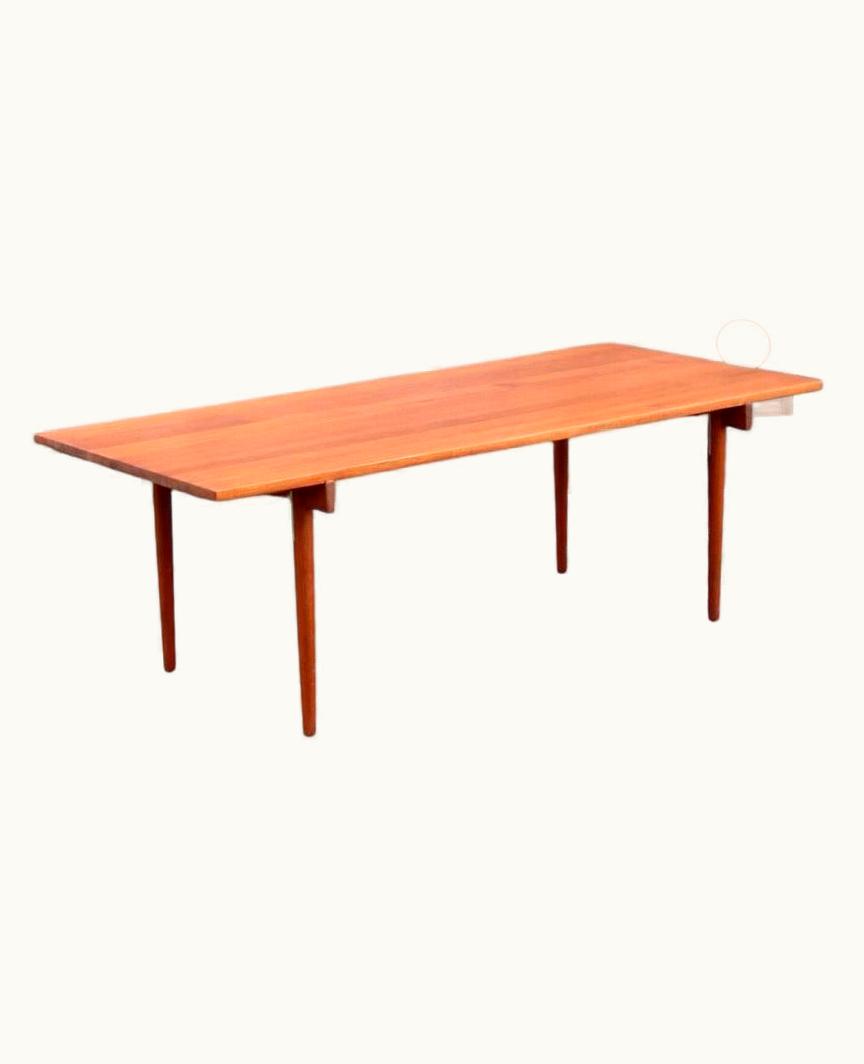 Hans J. Wegner Hans J. Wegner Solid Burmese Teak Table, Designed By Hans Wegner, 1950s