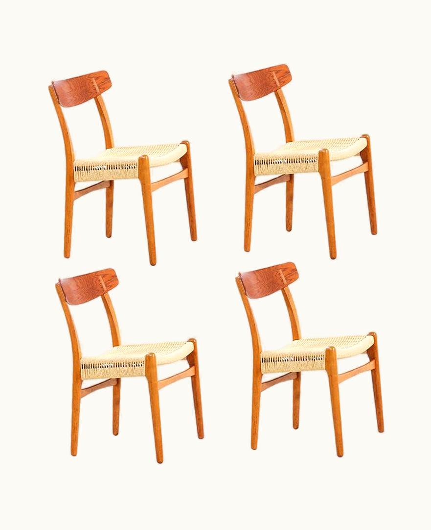 Hans J. Wegner Hans J. Wegner CH-23 Dining Chairs For Carl Hansen & Søn