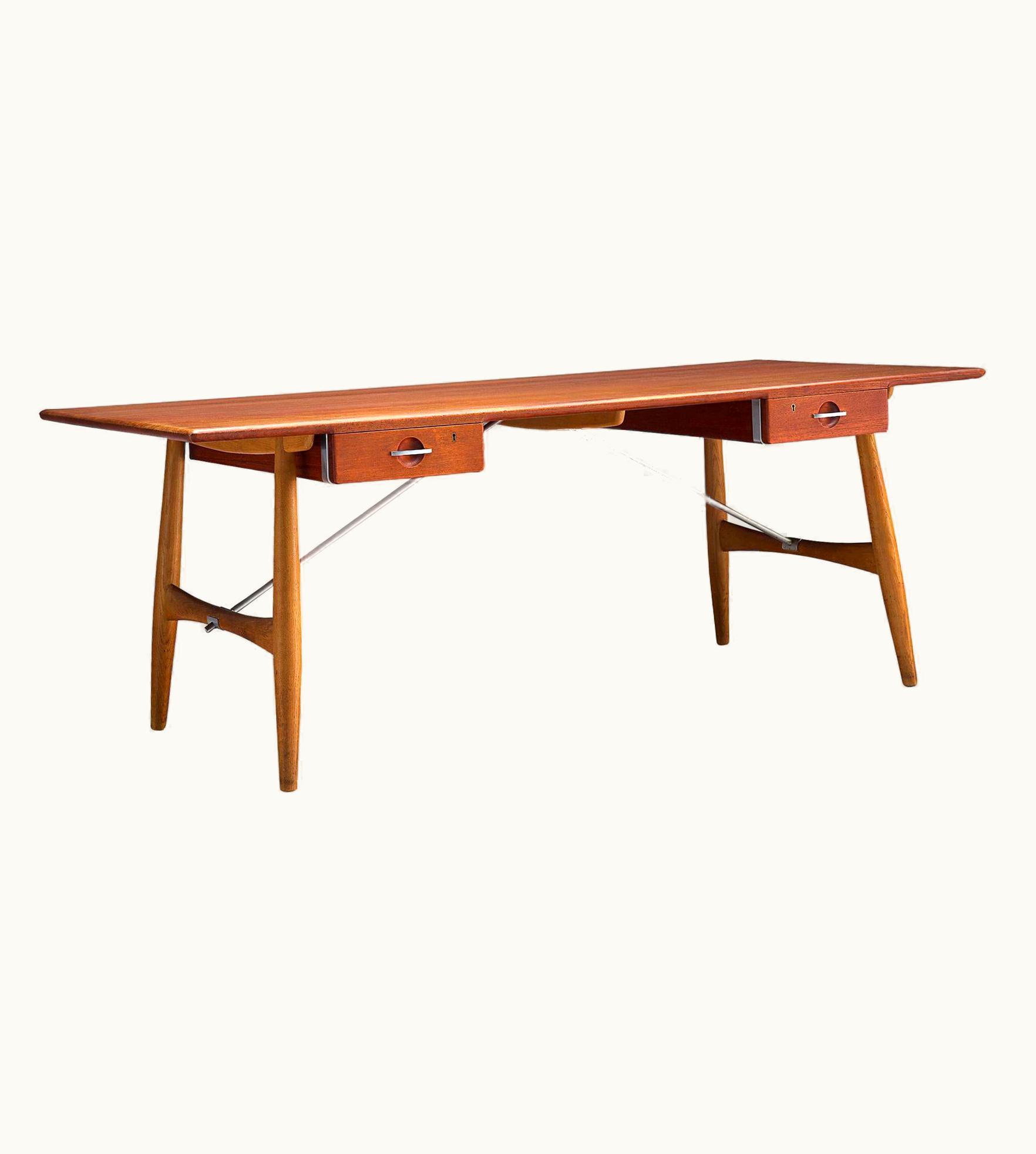 Hans J. Wegner Hans J. Wegner Rare Desk In Oak And Teak