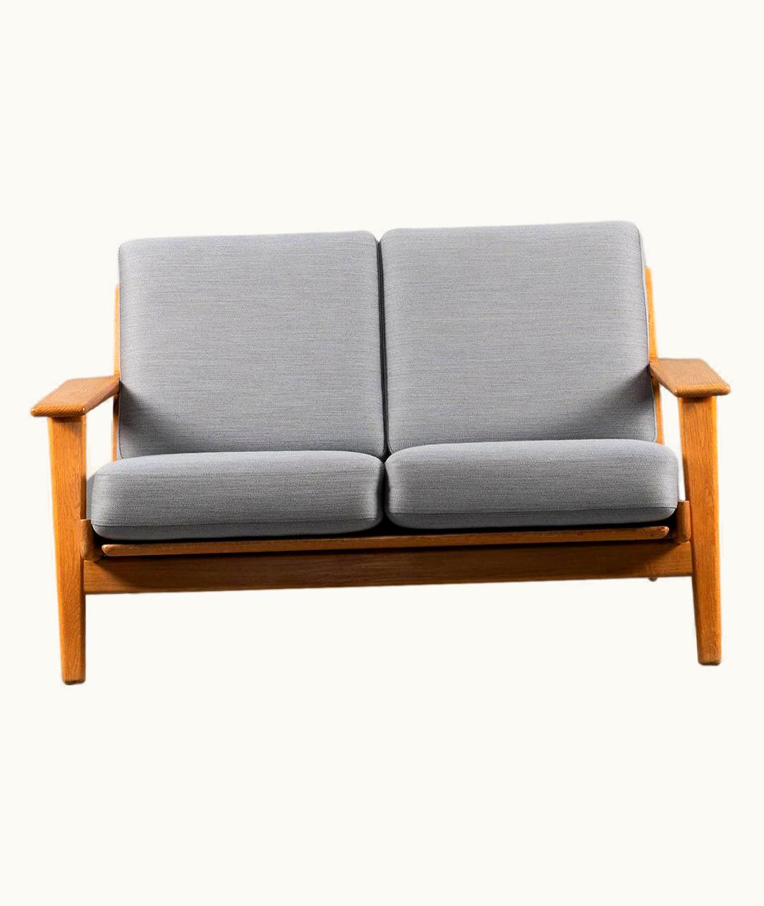 Hans J. Wegner Hans J. Wegner Midcentury Scandinavian Two Seater Sofa By Hans Wegner