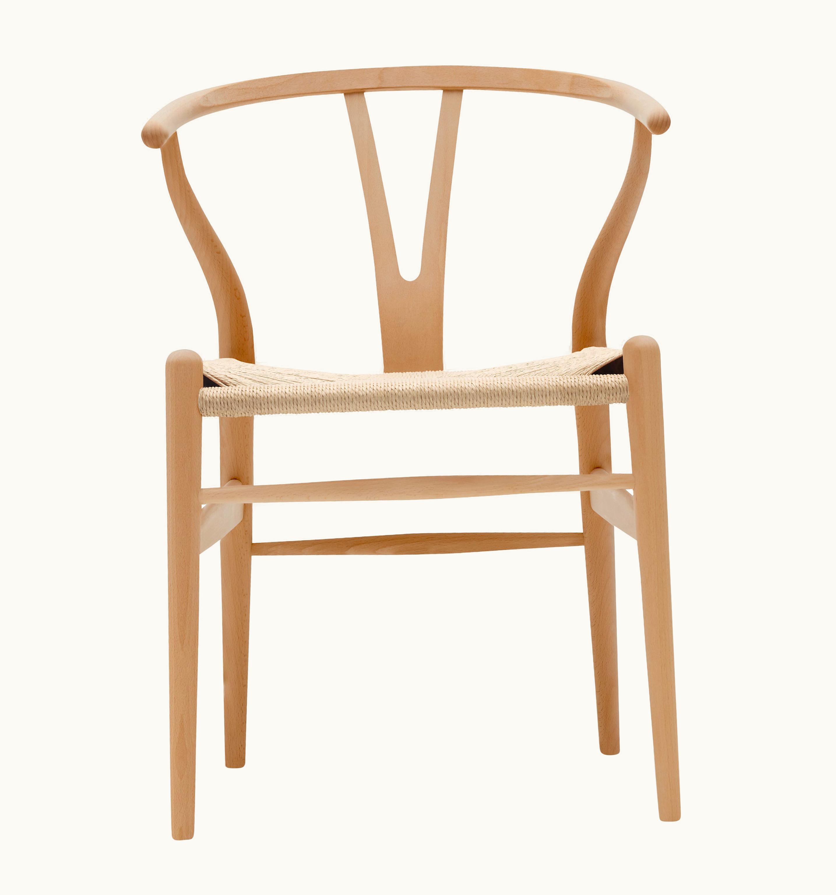 Hans J. Wegner Hans J. Wegner CH24 Wishbone Chair In Beech Lacquer With Natural Papercord Seat By Hans Wegner