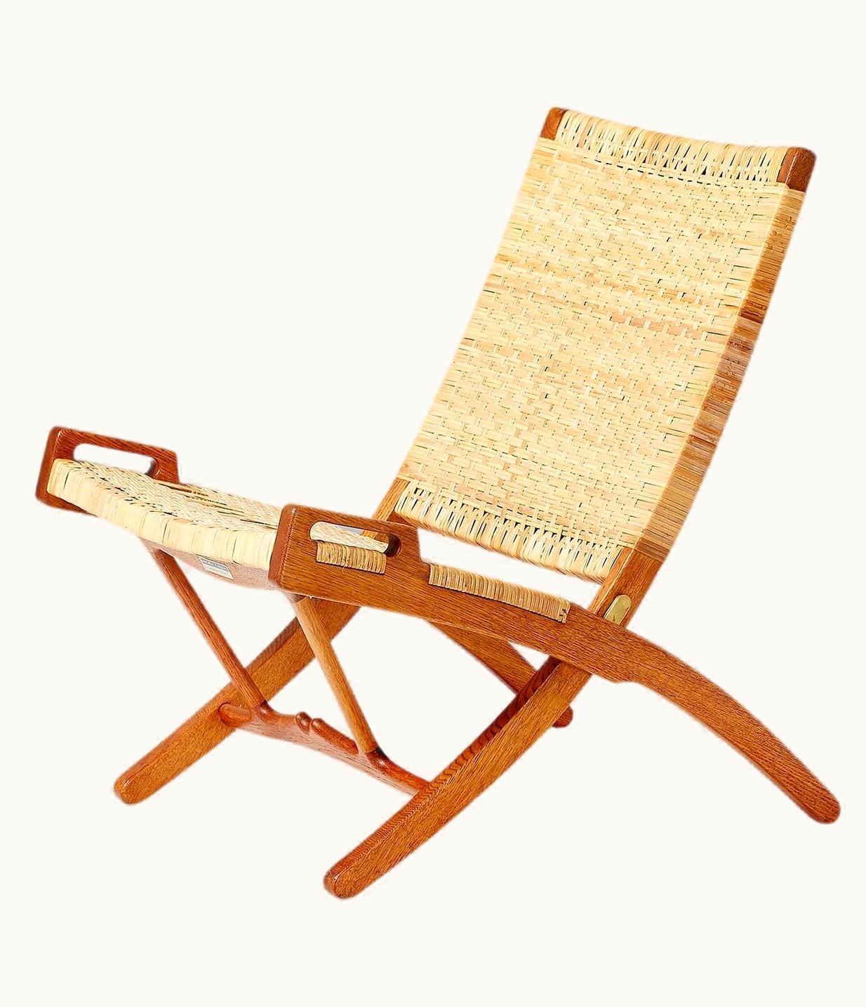 Hans J. Wegner Hans J. Wegner JH-512 Oak Folding Chair, C. 1950s