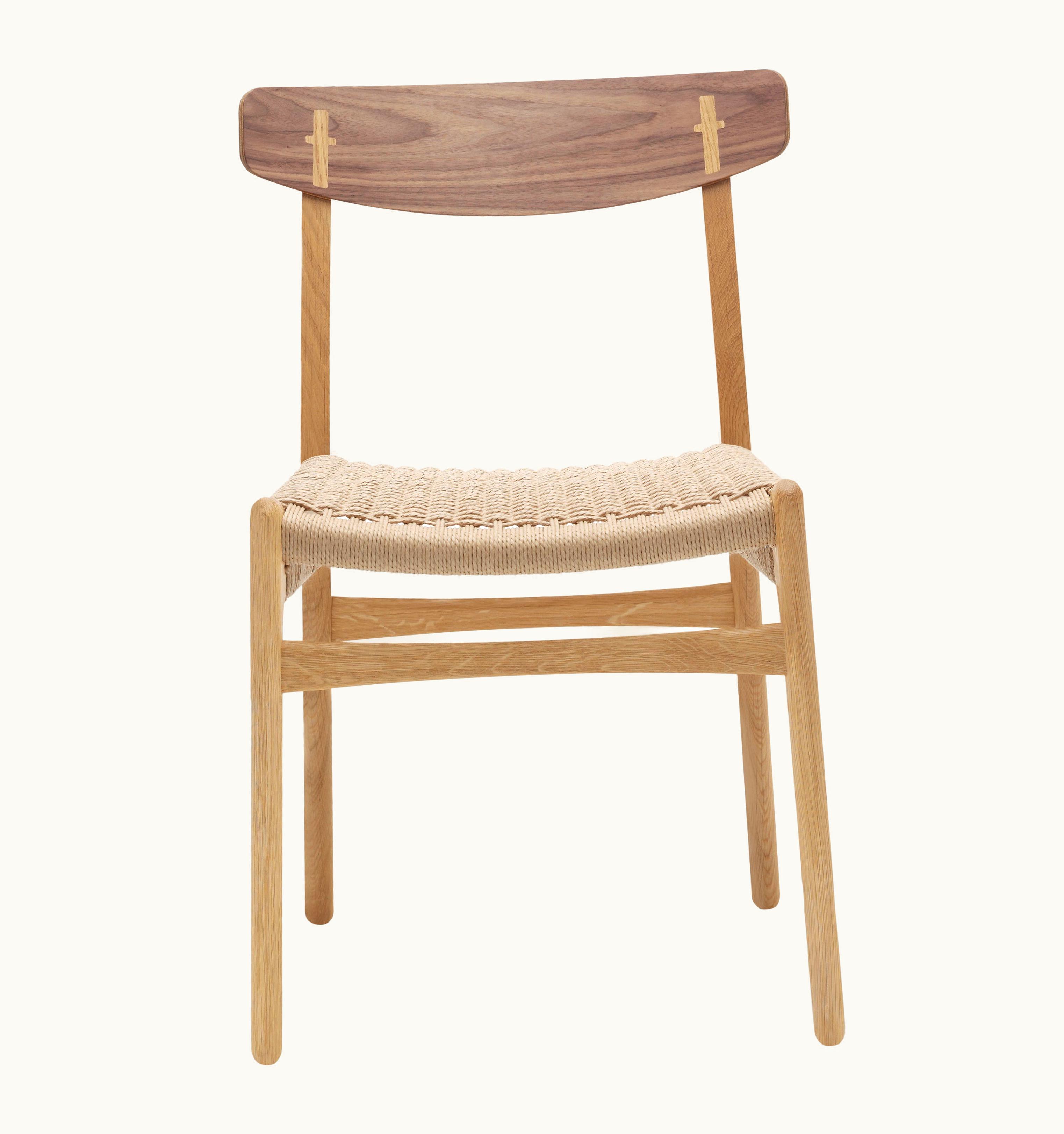 Hans J. Wegner Hans J. Wegner CH23 Dining Chair In Oak/Walnut Oil & Natural Papercord Seat By Hans J. Wegner