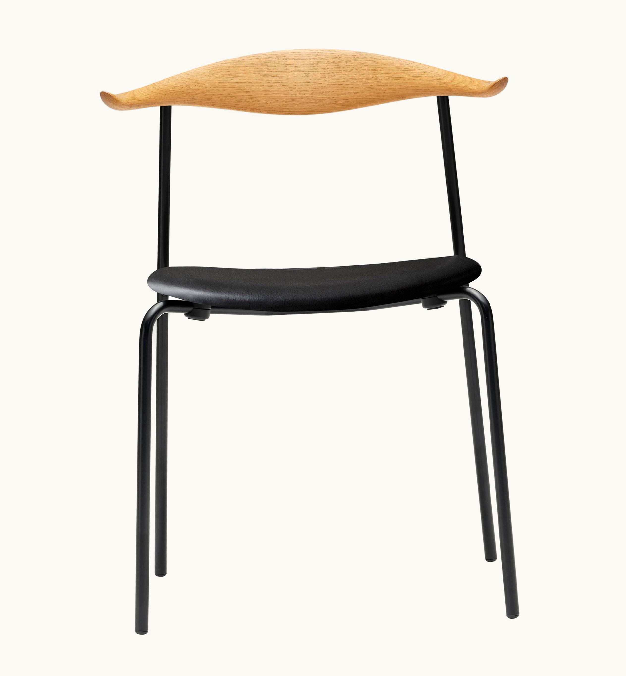 Hans J. Wegner Hans J. Wegner CH88P Dining Chair In Oiled Oak With Powder Coated Steel Base By Hans J. Wegner