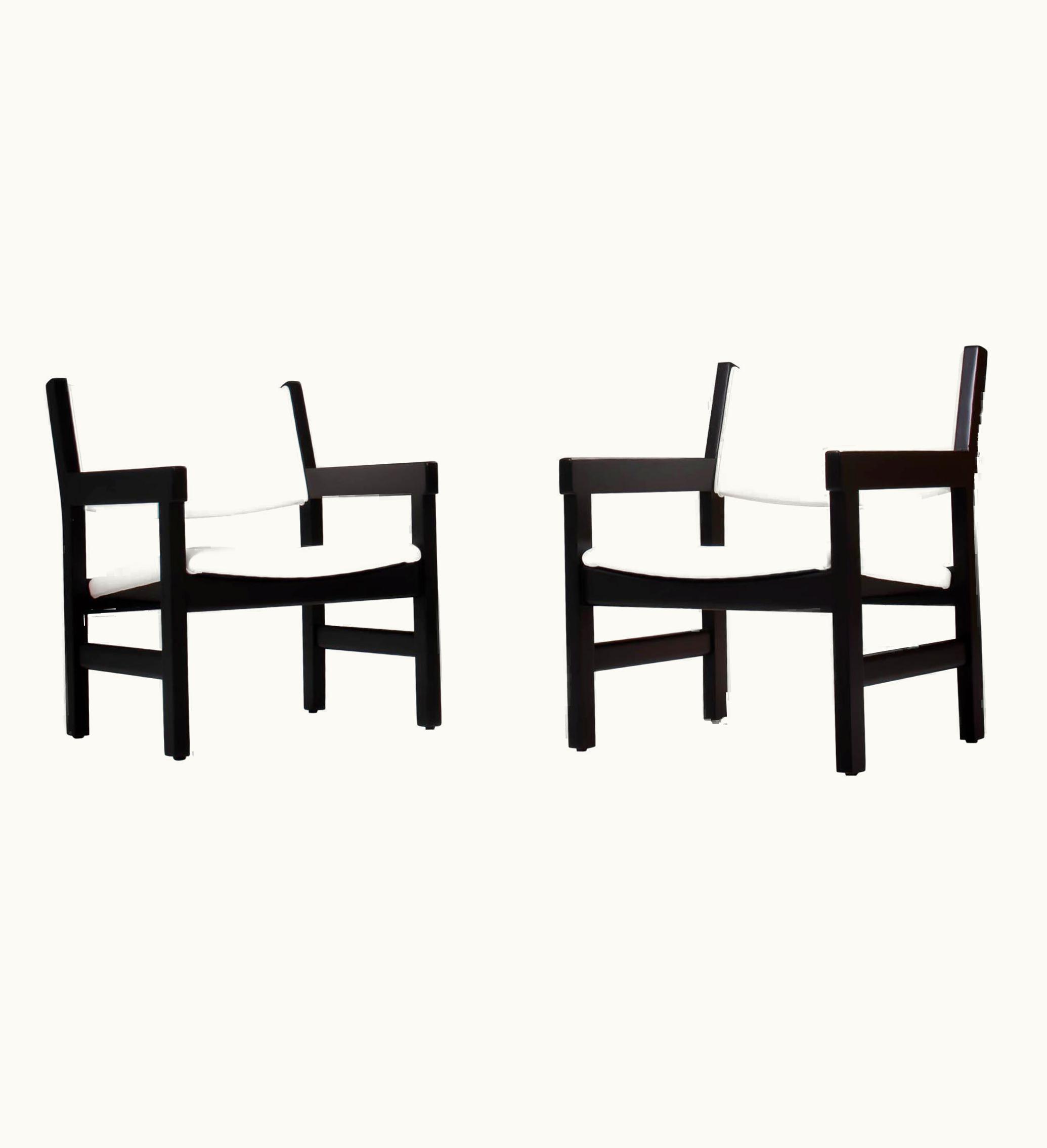 Hans J. Wegner Hans J. Wegner Midcentury Armchairs For GETAMA, Set Of Two