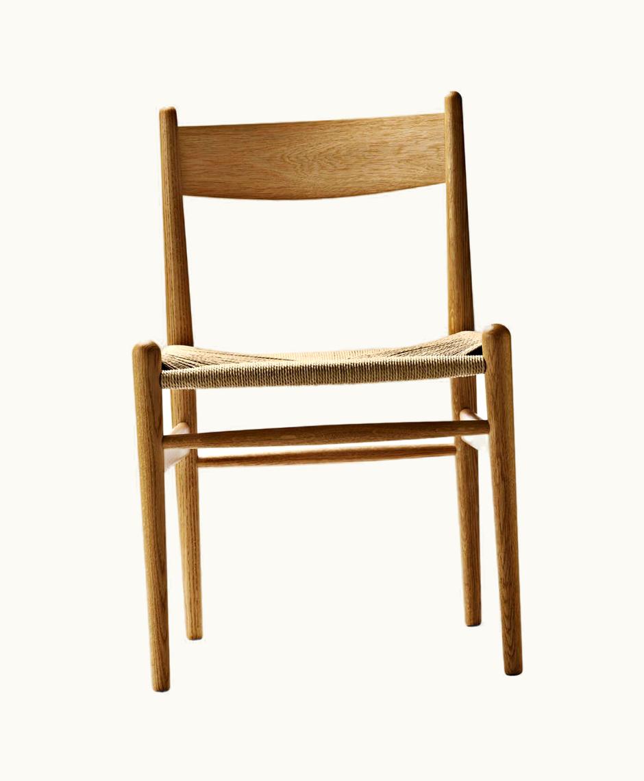 Hans J. Wegner Hans J. Wegner CH36 Dining Chair In Oak Oil With Natural Papercord Seat By Hans J. Wegner
